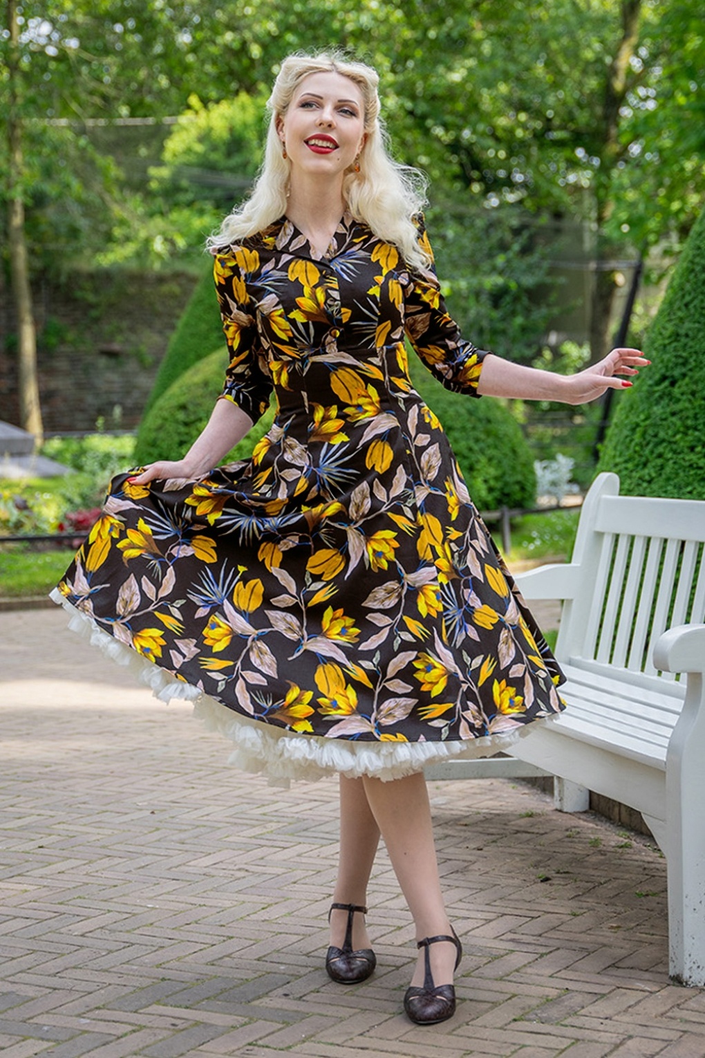 264360-Hearts-and-Roses-51569-Swing-Dress-Floral-Yellow-Black-240904-011LW-full