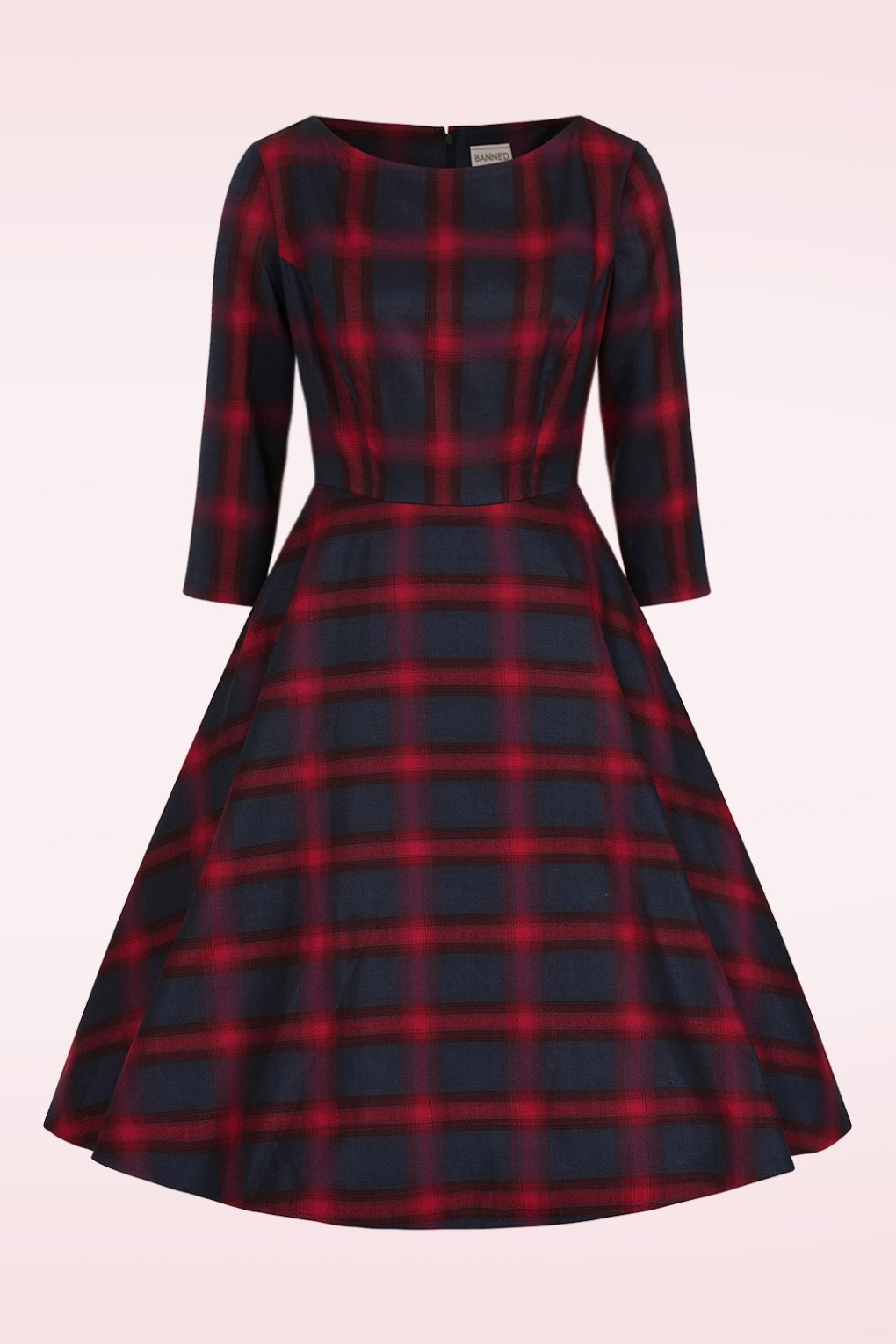 278597-Banned-53979-Swing-Dress-Check-Red-Blue-241029-001W-full
