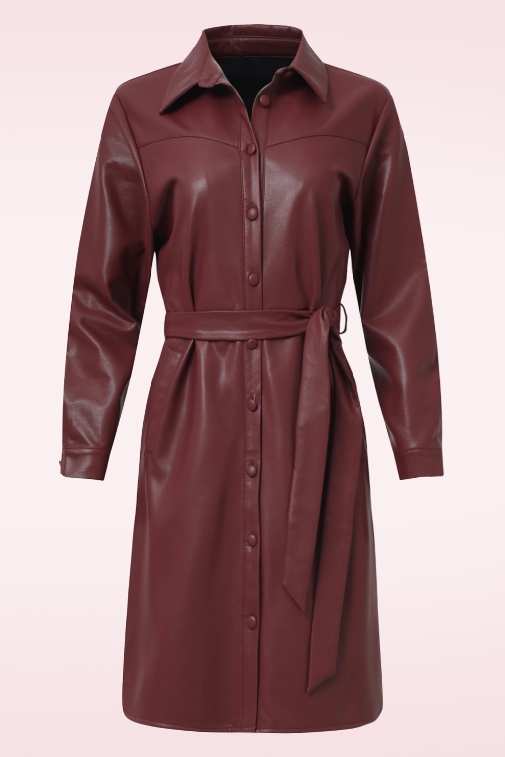 281874-Smashed-Lemon-53870-Dress-A-line-Leather-Look-Bordeaux-241129-004W-full