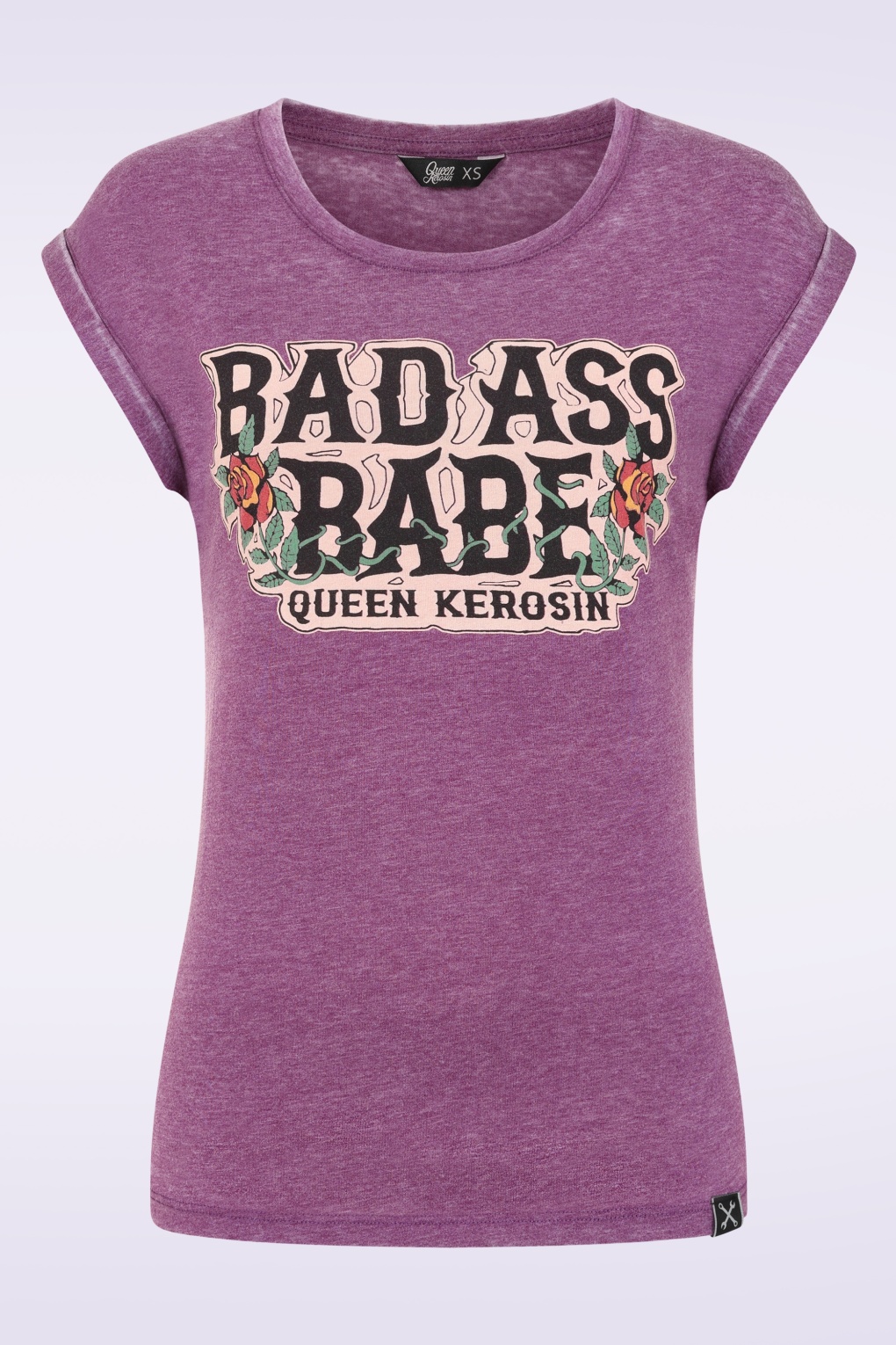 282000-Queen-Kerosin-54226-T-Shirt-Pink-Rad-Babe-251022-001W-full