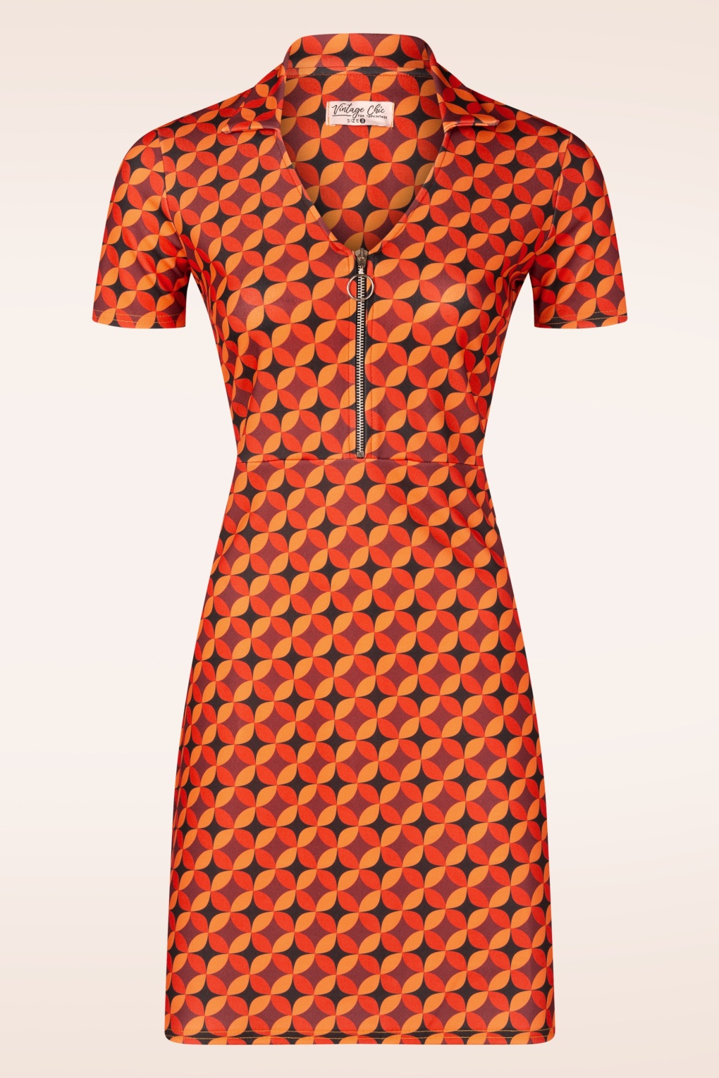 278844-Vintage-Chic-54634-60s-Orange-Black-Geo-Print-Dress-20250820-026W-full