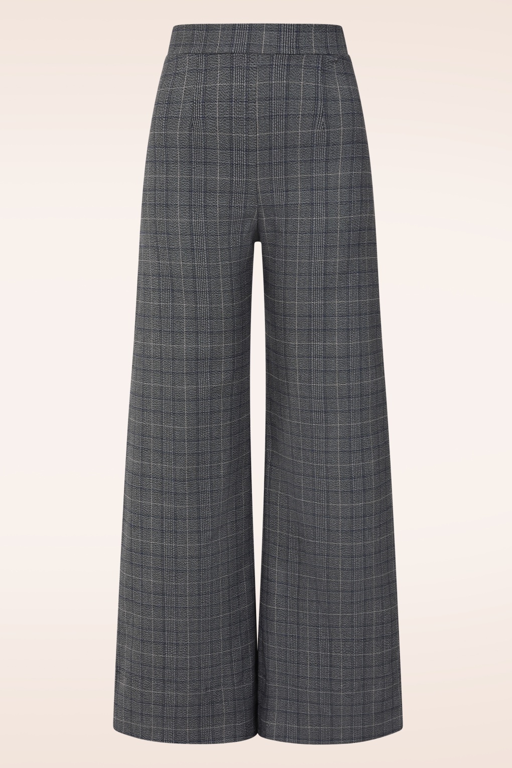 279079-Vintage-Chic-54793-Trousers-Grey-Blue-Check-250829-001W-full