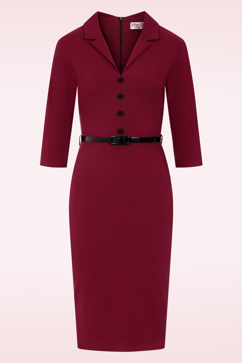 282037-Vintage-Chic-54791-Dress-Pencil-Wine-Red-251022-001W-full