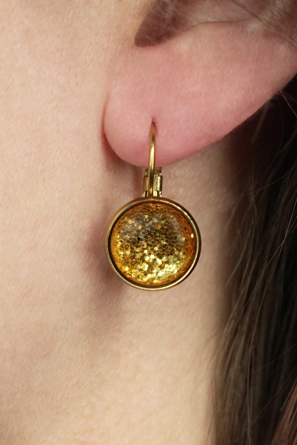 278138-Urban-Hippies-54811-Earring-Hanger-Dots-Caramel-Glitter-Gold-250807-001-full