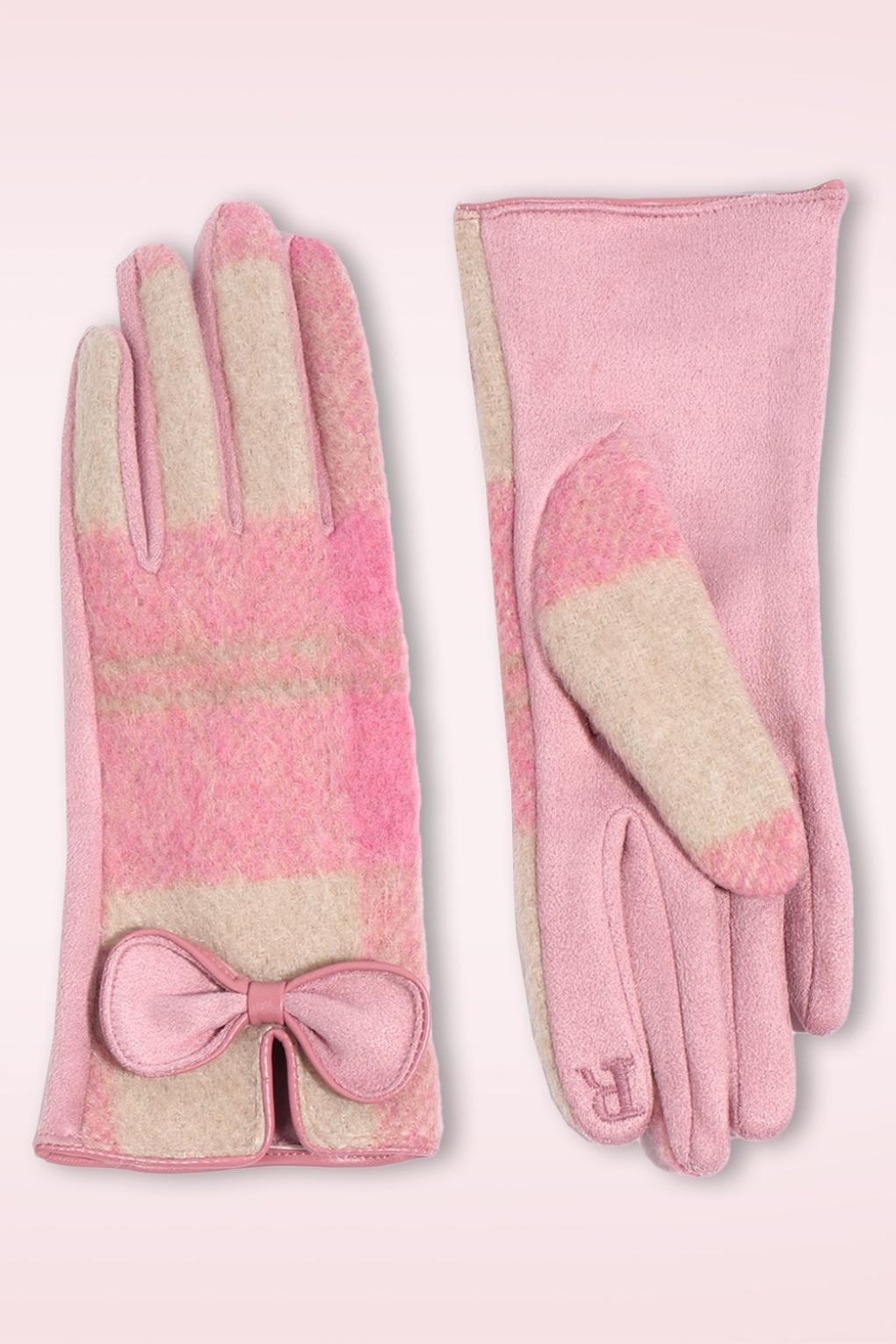 282064-Pia-Rossini-54245-Gloves-Pink-Checkered-001LW-full