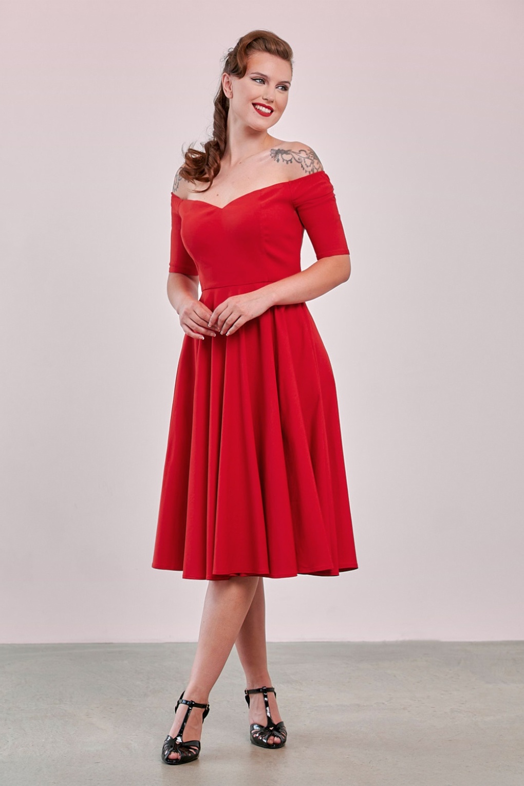 284541-Banned-55505-Dress-Swing-Red-250625-001W-full