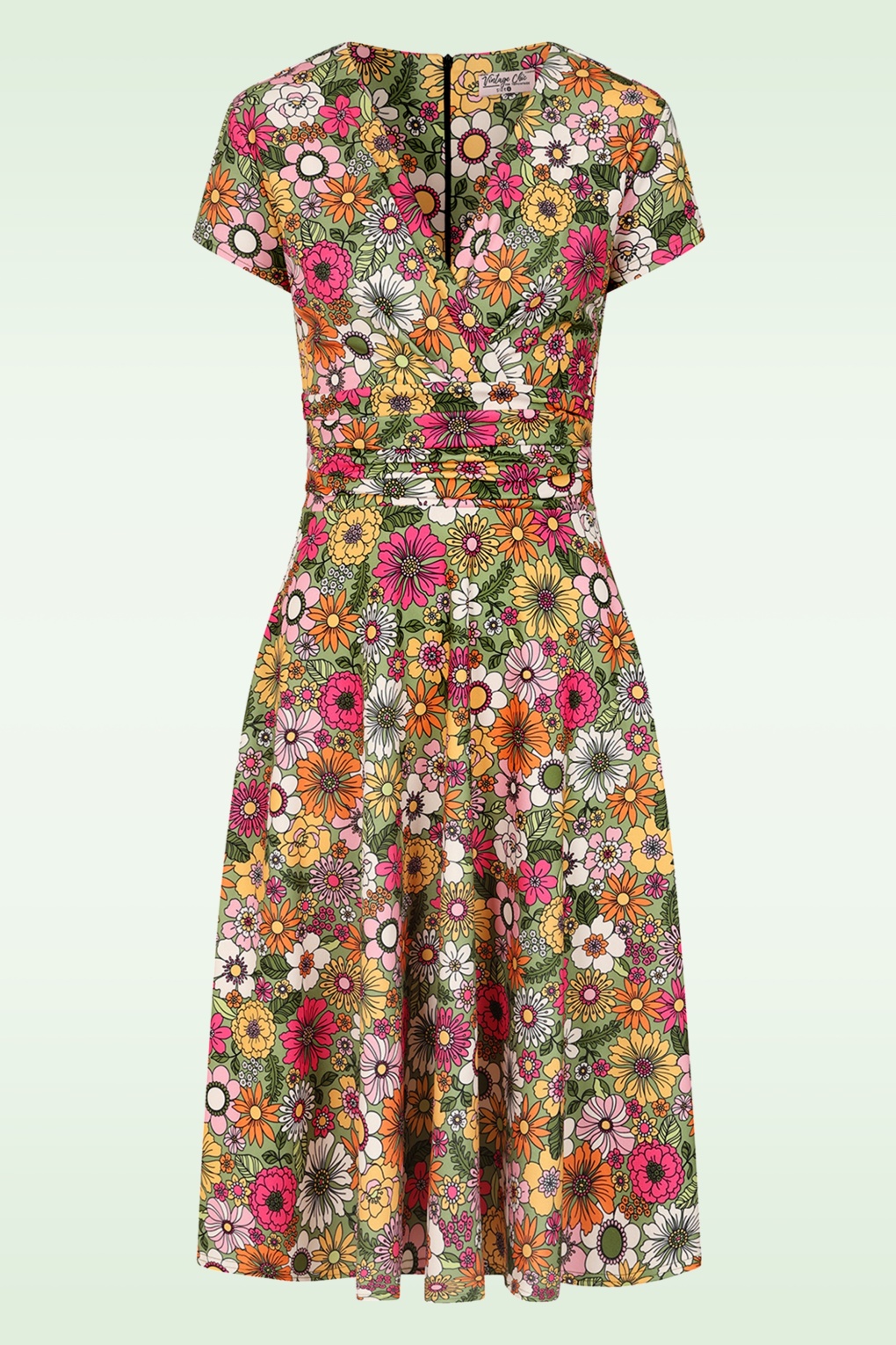 284632-Vintage-Chic-55816-Esmeralda-Flower-Swing-Dress-Green-260128-020LW-full