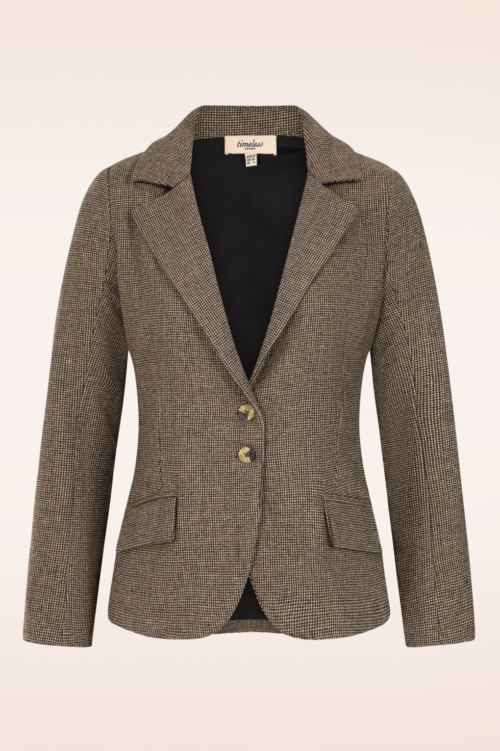 279811-Timeless-54477-Melina-Blazer-Brown-Check-250911-001W-full