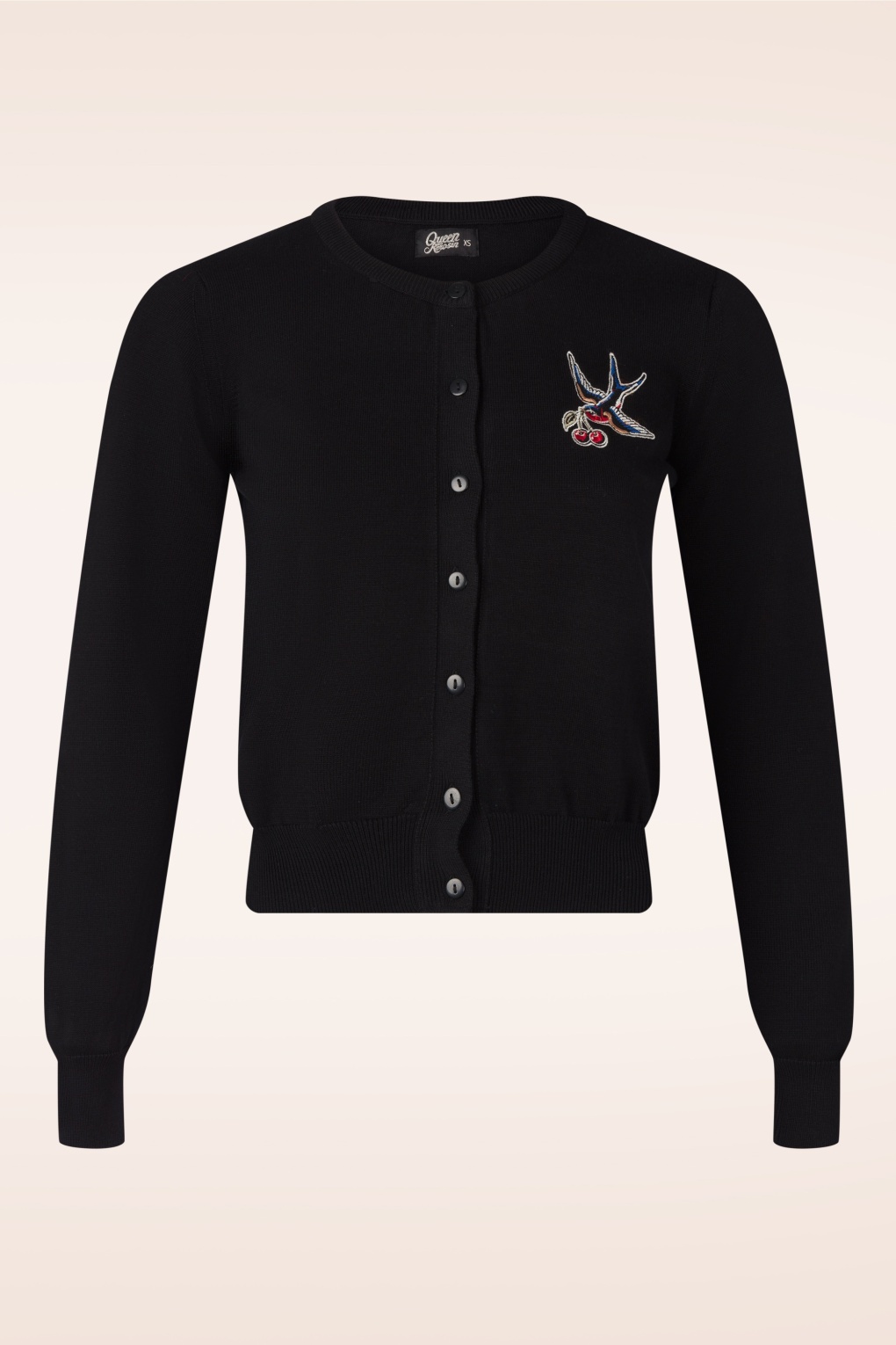 286168-Queen-Kerosin-55467-Cardigan-Black-Bird-260226-001W-full