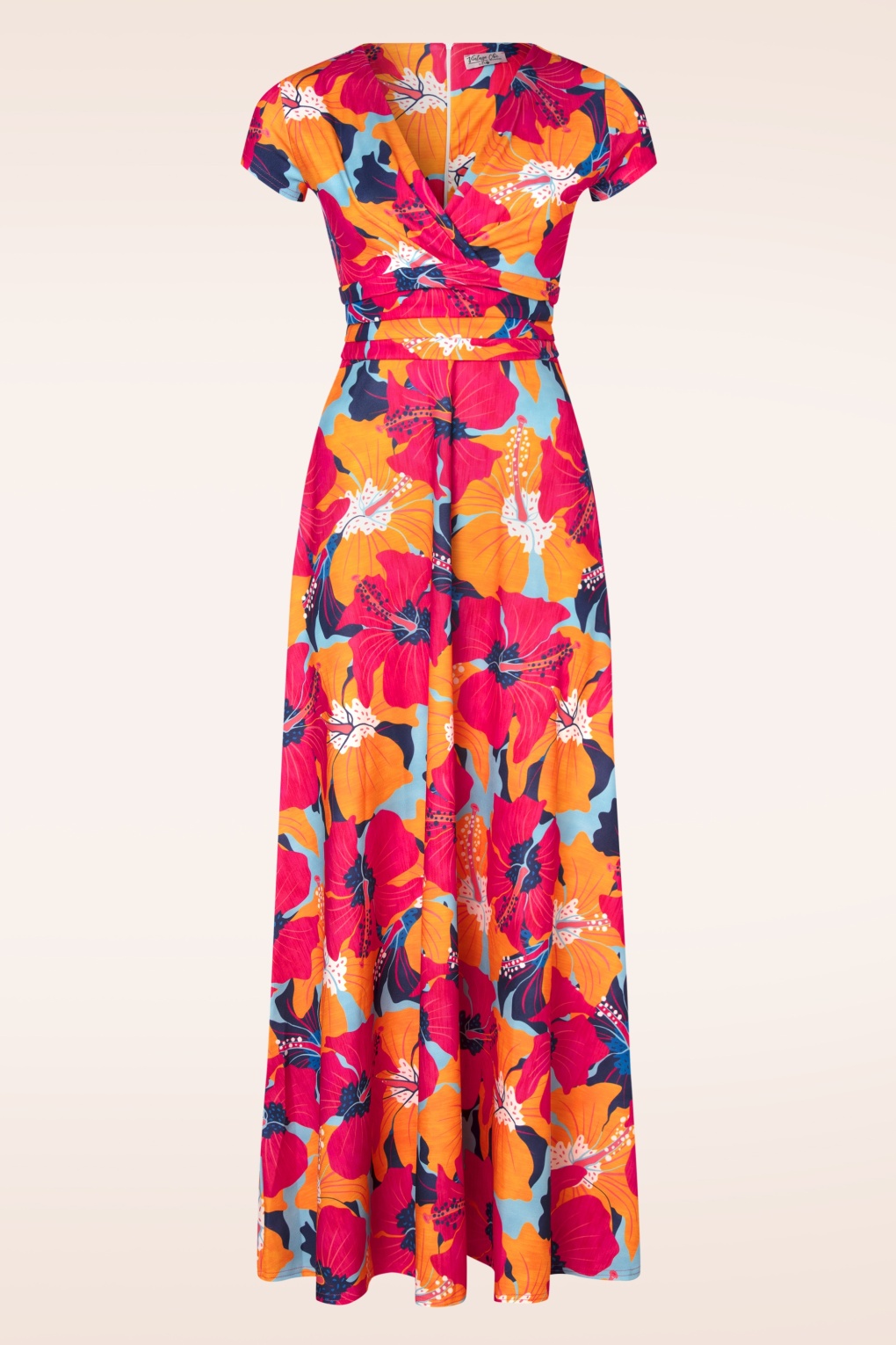 270950-Vintage-Chic-52798-Dress-Maxi-Orange-Pink-Tropical-250205-001W-full