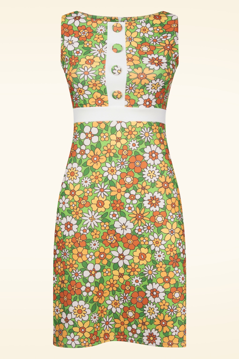 275412-Vintage-Chic-53892-Dress-Green-Otange-60s-Floral-250415-002W-full