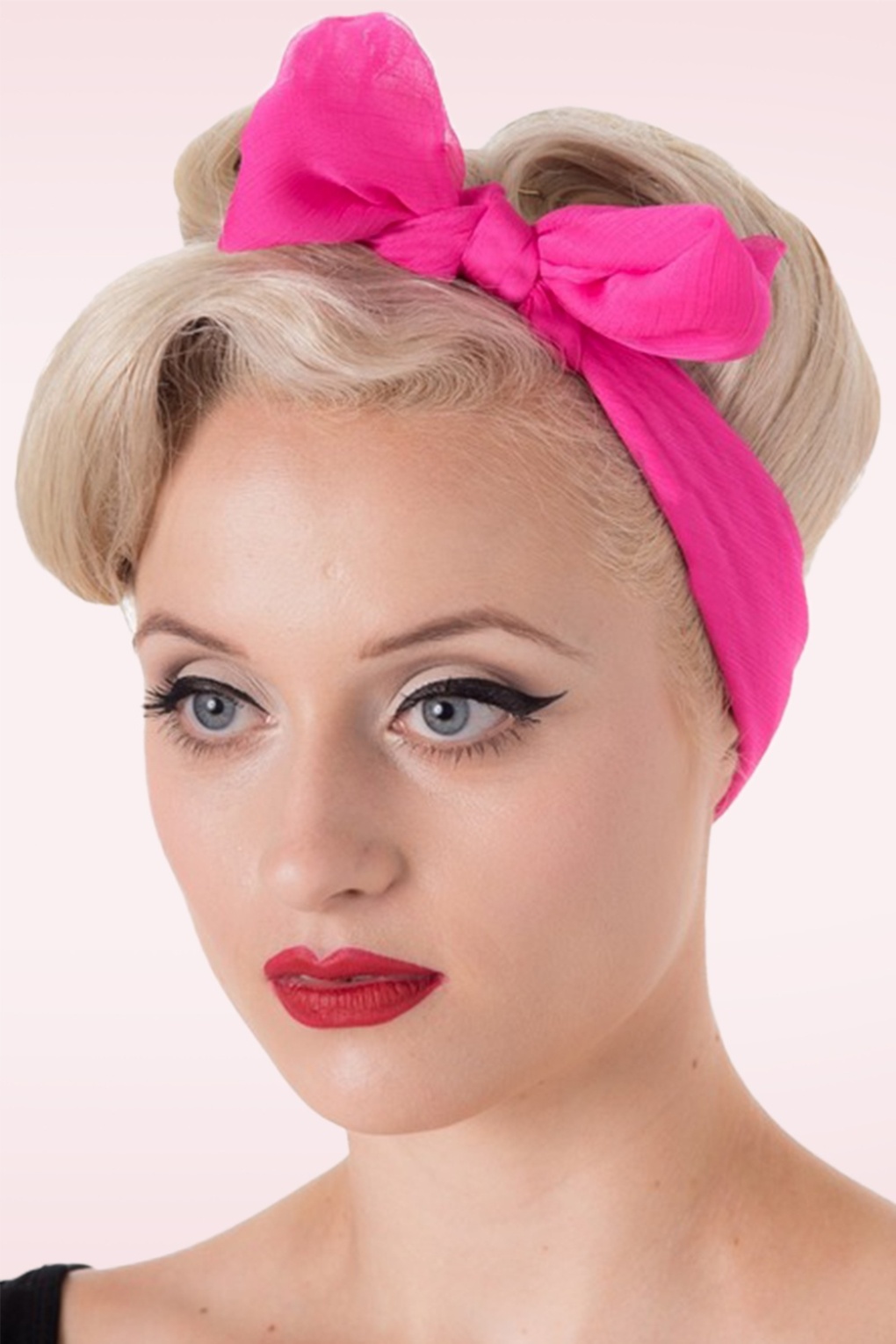 279367-Banned-54938-Hair-Scarf-Headband-Hot-Pink-001W-full