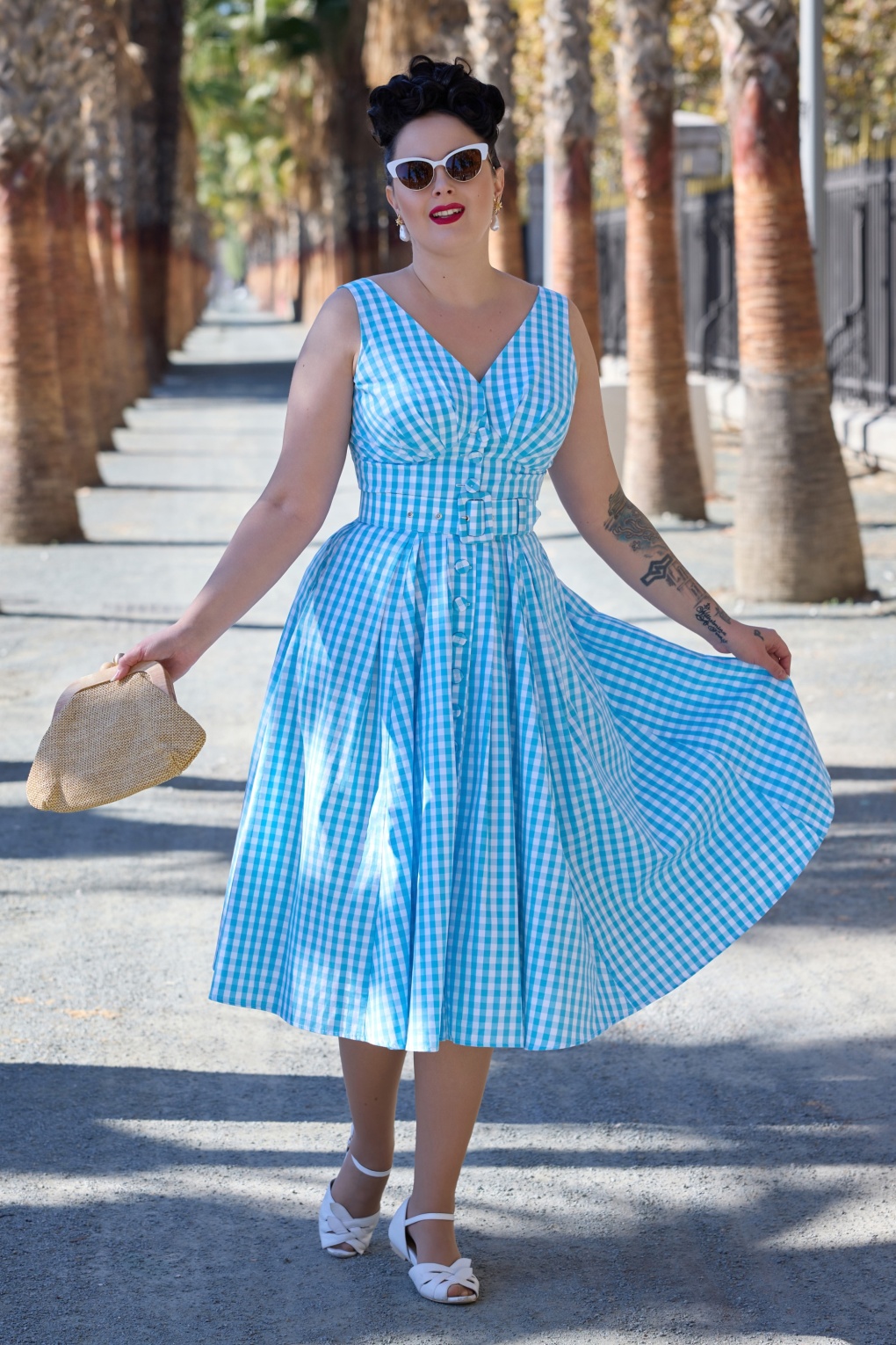 288140-Miss-Candyfloss-56185-Dress-Check-Turqouise-251127-001W-full