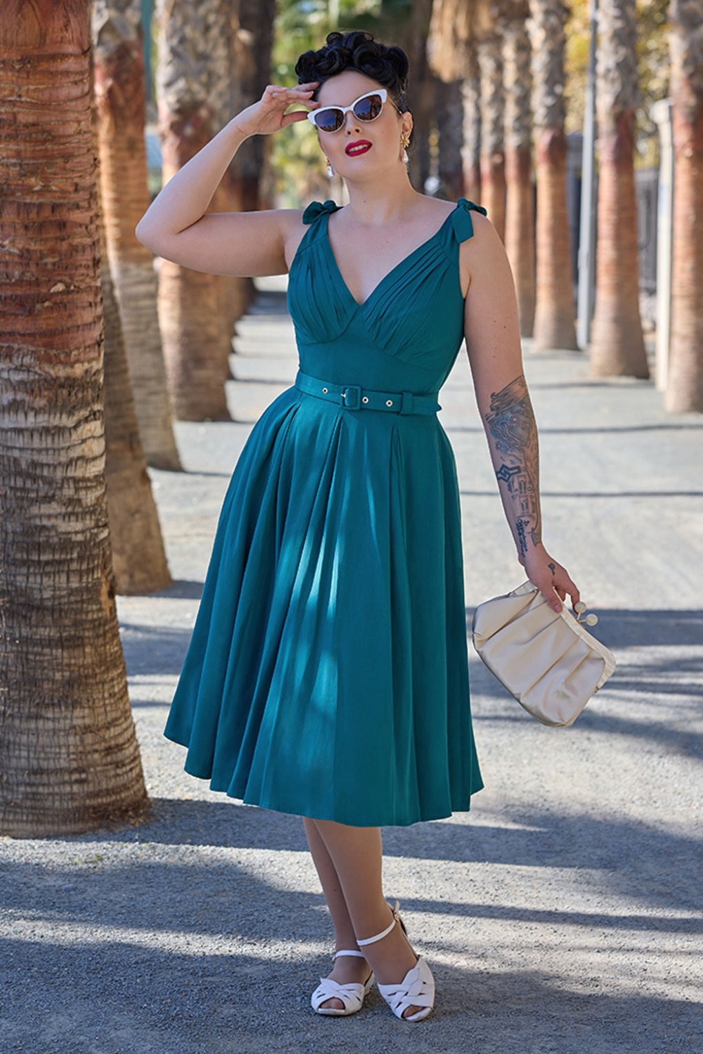 289641-Miss-Candyfloss-56167-Marissa-Kat-Swing-Dress-Petrol-260508-001M-full