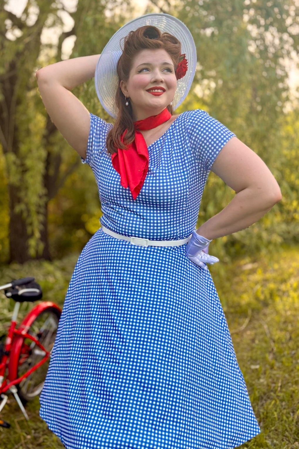 290211-Vintage-Chic-57237-Swing-Dress-gingham-Blue-White-001M-full