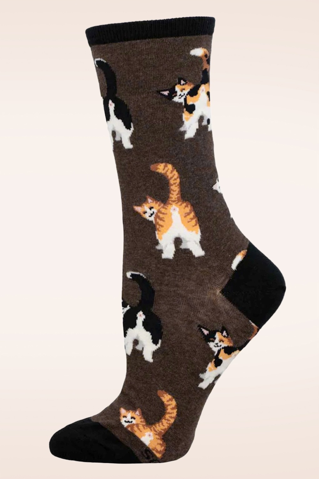 266334-Socksmith-52272-Socks-Cat-Butt-Brown-241002-000W-full