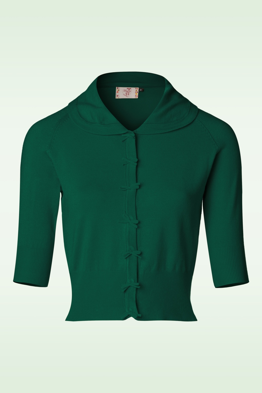 290630-Dancing-Days-by-Banned-April-Short-Sleeves-Cardigan-in-Dark-Green-140-40-19768-20160922-0008W-full