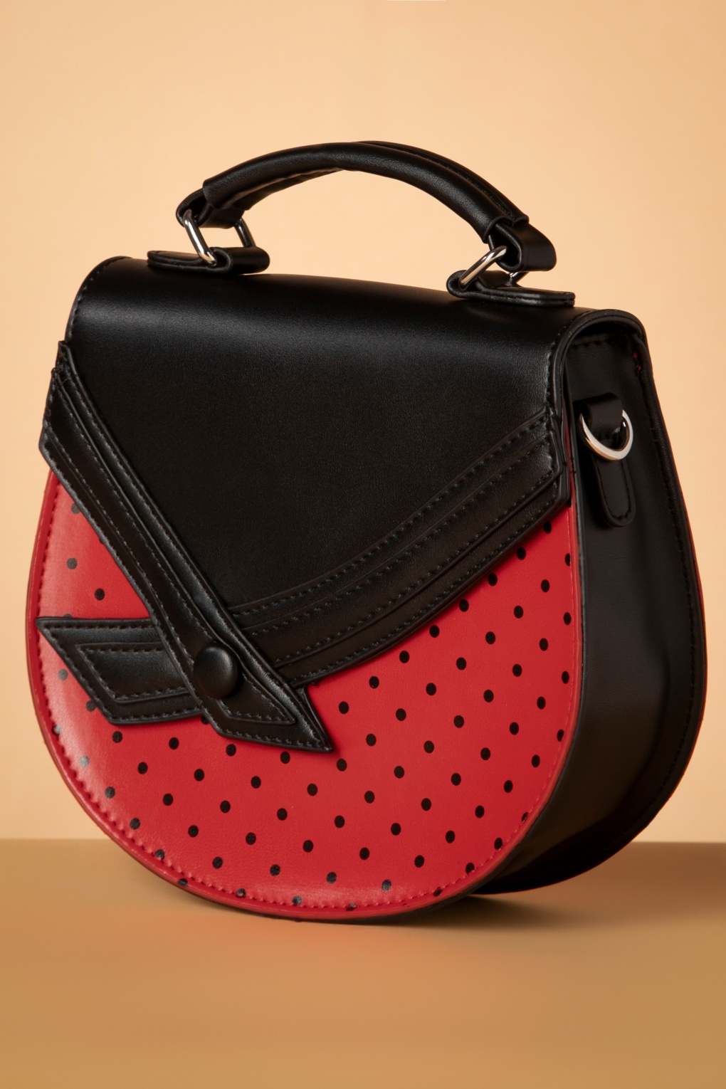 Hello Sunshine handtas in rood en zwart