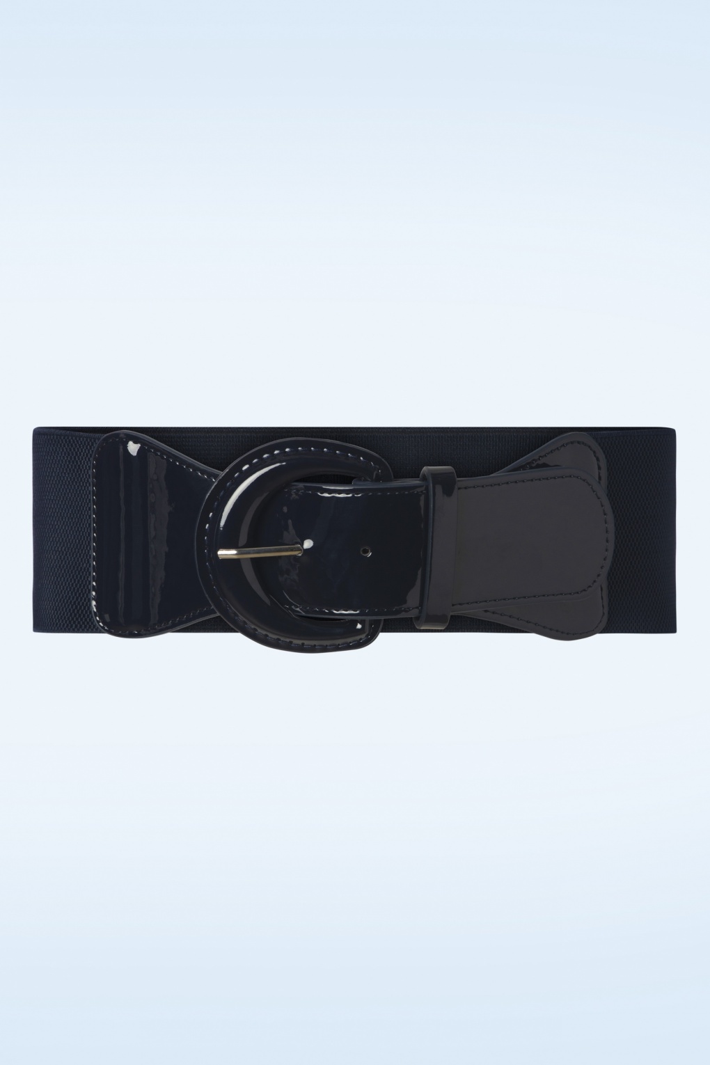 Corinne elastische riem in marineblauw