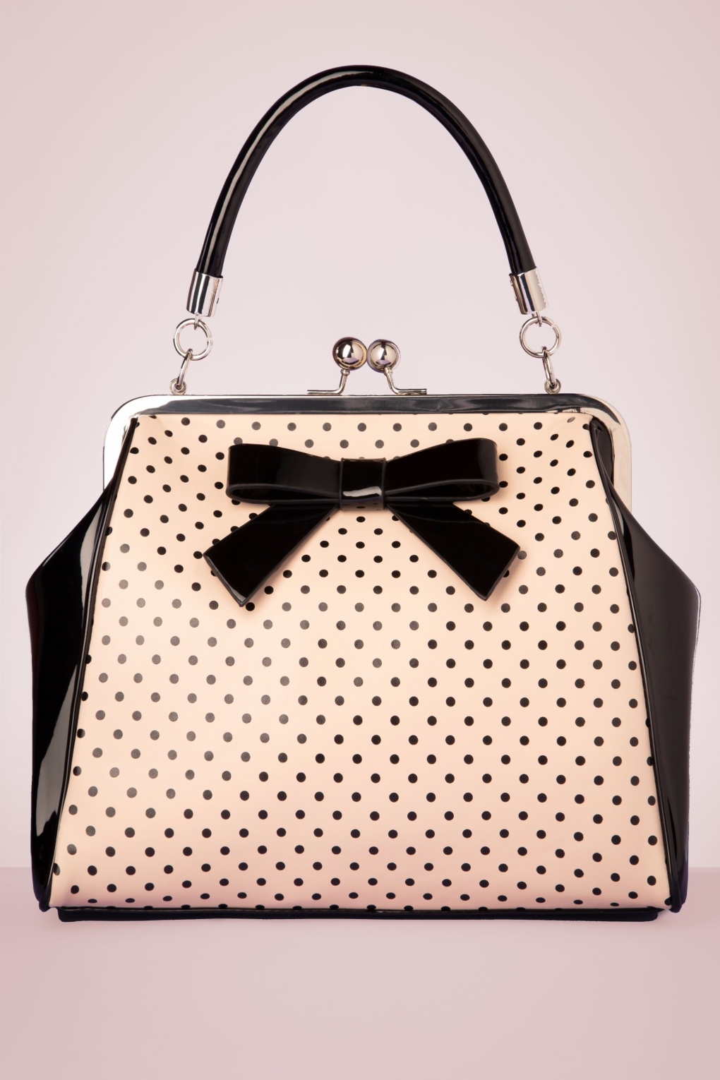 Frances Polka Star tas in zwart en blush