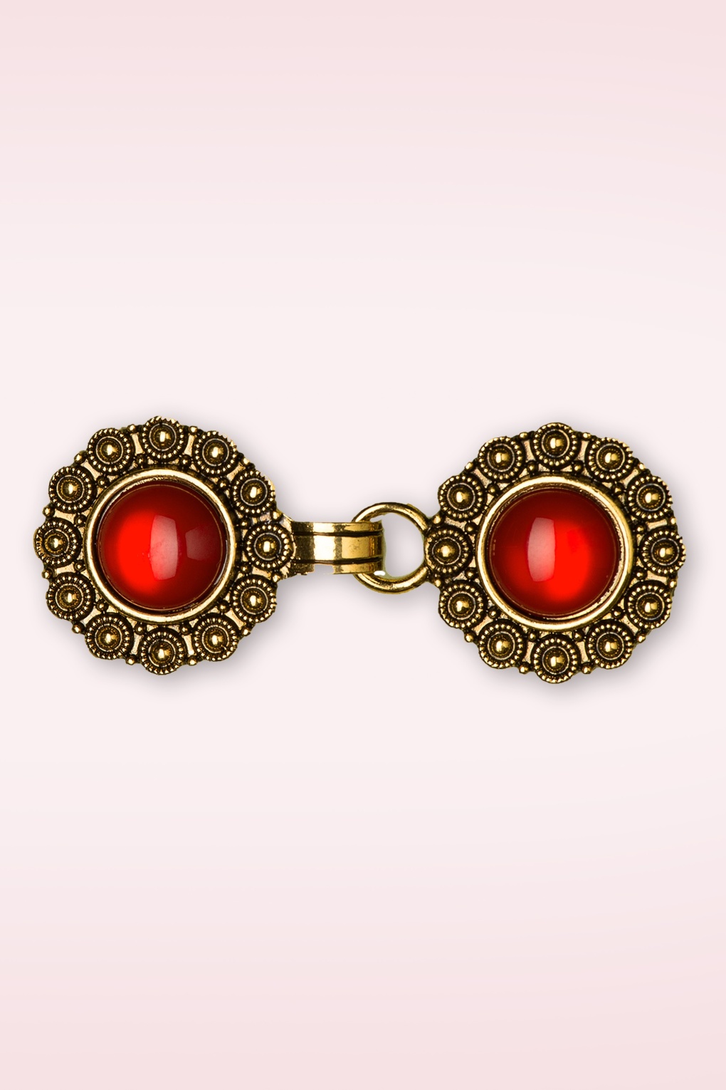 Vestclips in goud en rood