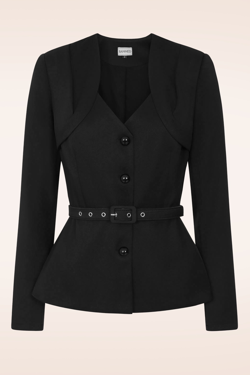 274743-Banned-52495-Jacket-Black-Belt-240702-001W-full