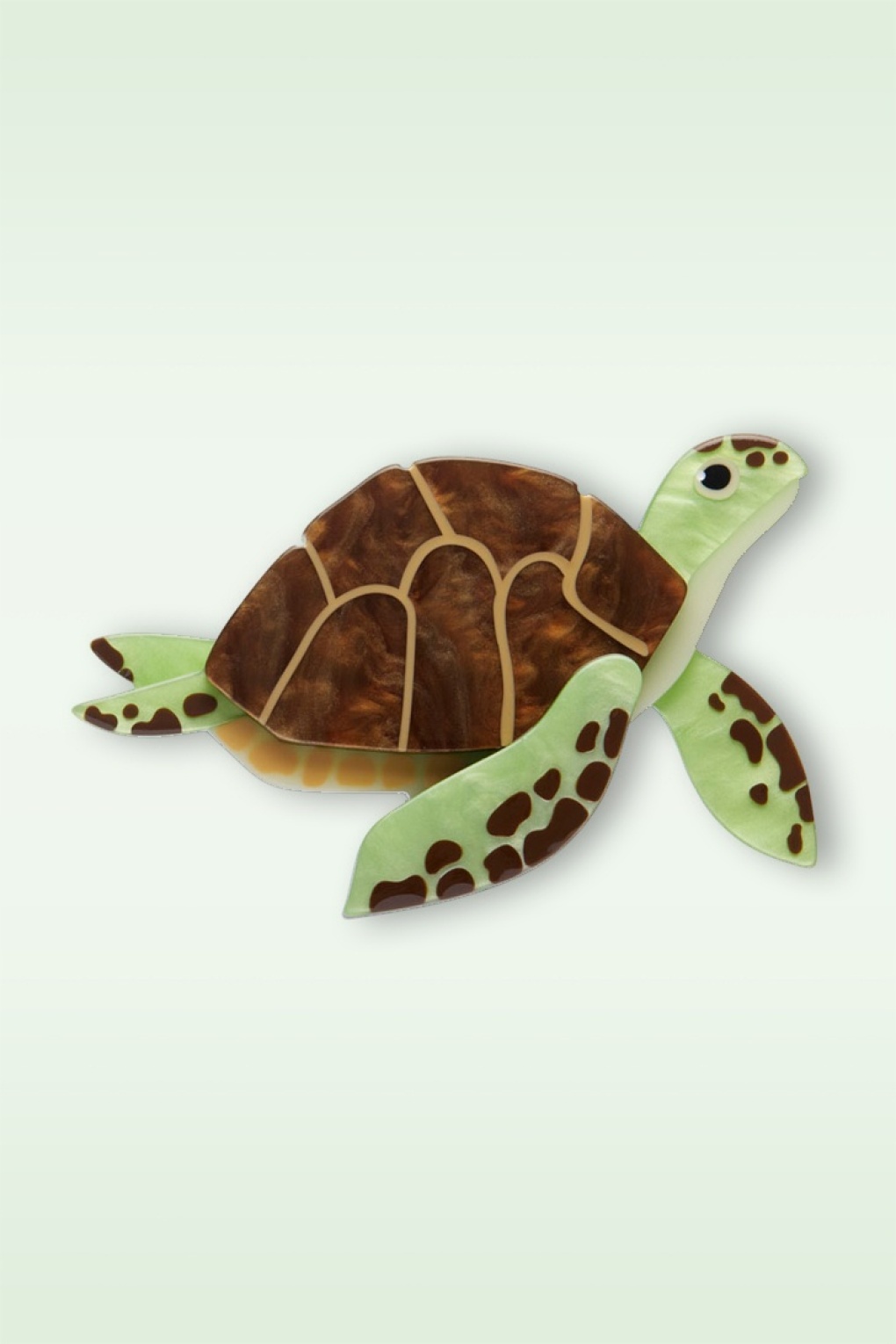 Green Turtle broche