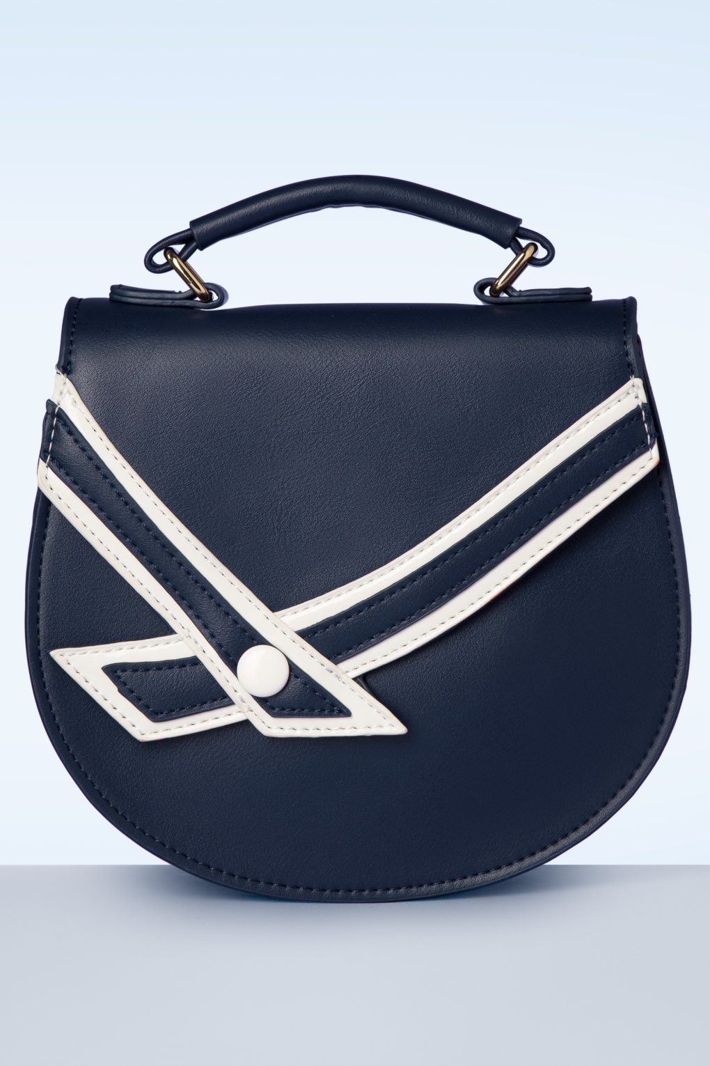 Nautical Kelly Lee handtas in marineblauw
