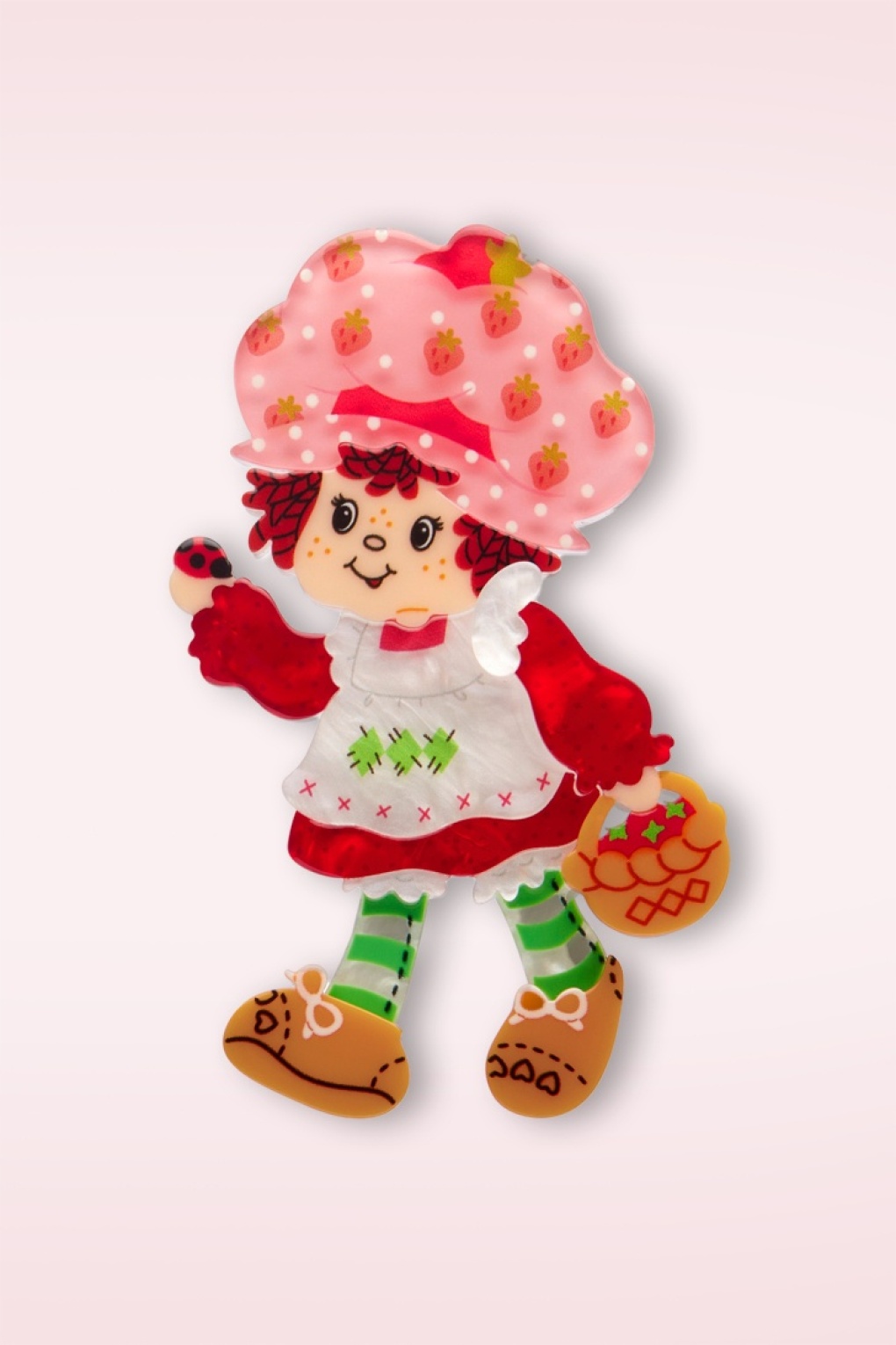 Strawberry Strolling broche