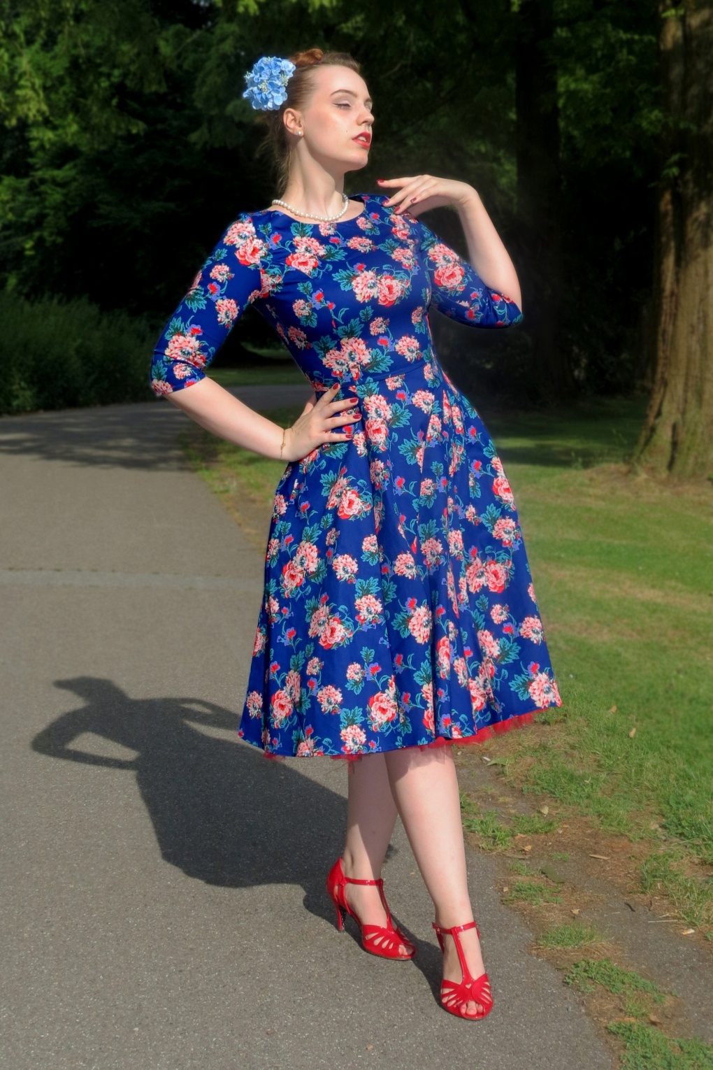 278071-Topvintage-Boutique-Collection-53507-Adriana-Swing-Long-Sleeves-Dark-Blue-Floral-Dress-20250806-007W-full