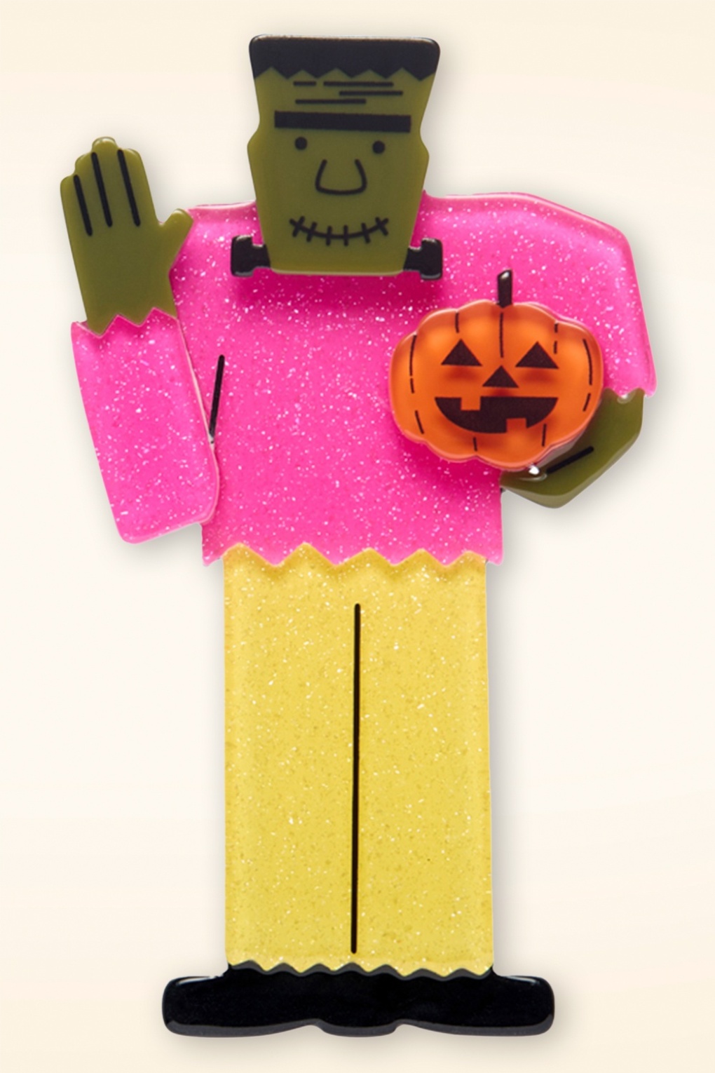Frankenstein's Friendly Monster broche