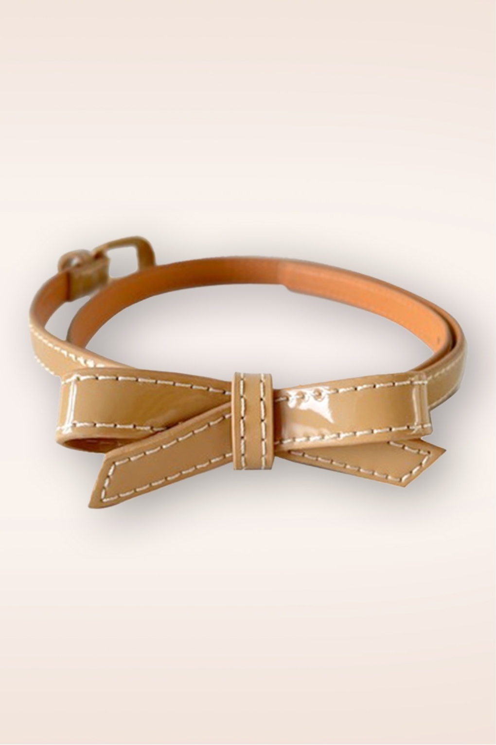 278938-Banned-54907-Belt-Beige-Bow-Lacquer-250811-001W-full