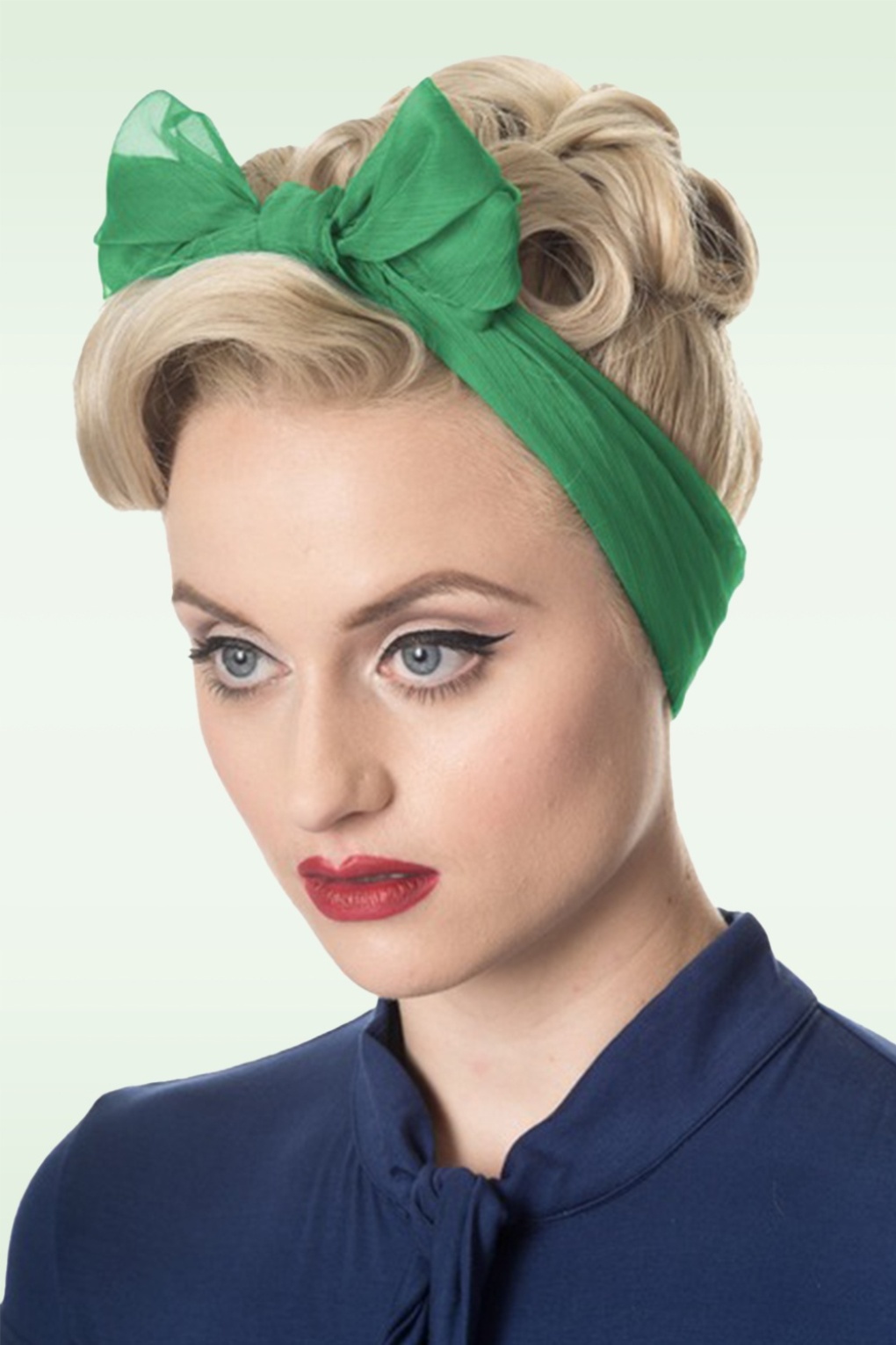Anna haarsjaal in groen