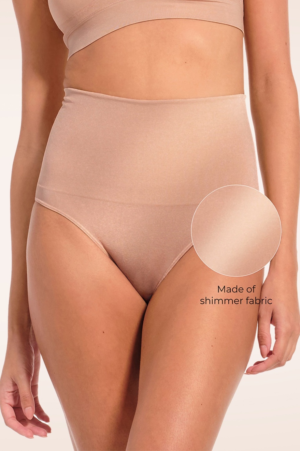 Shimmer slip in cappuccino