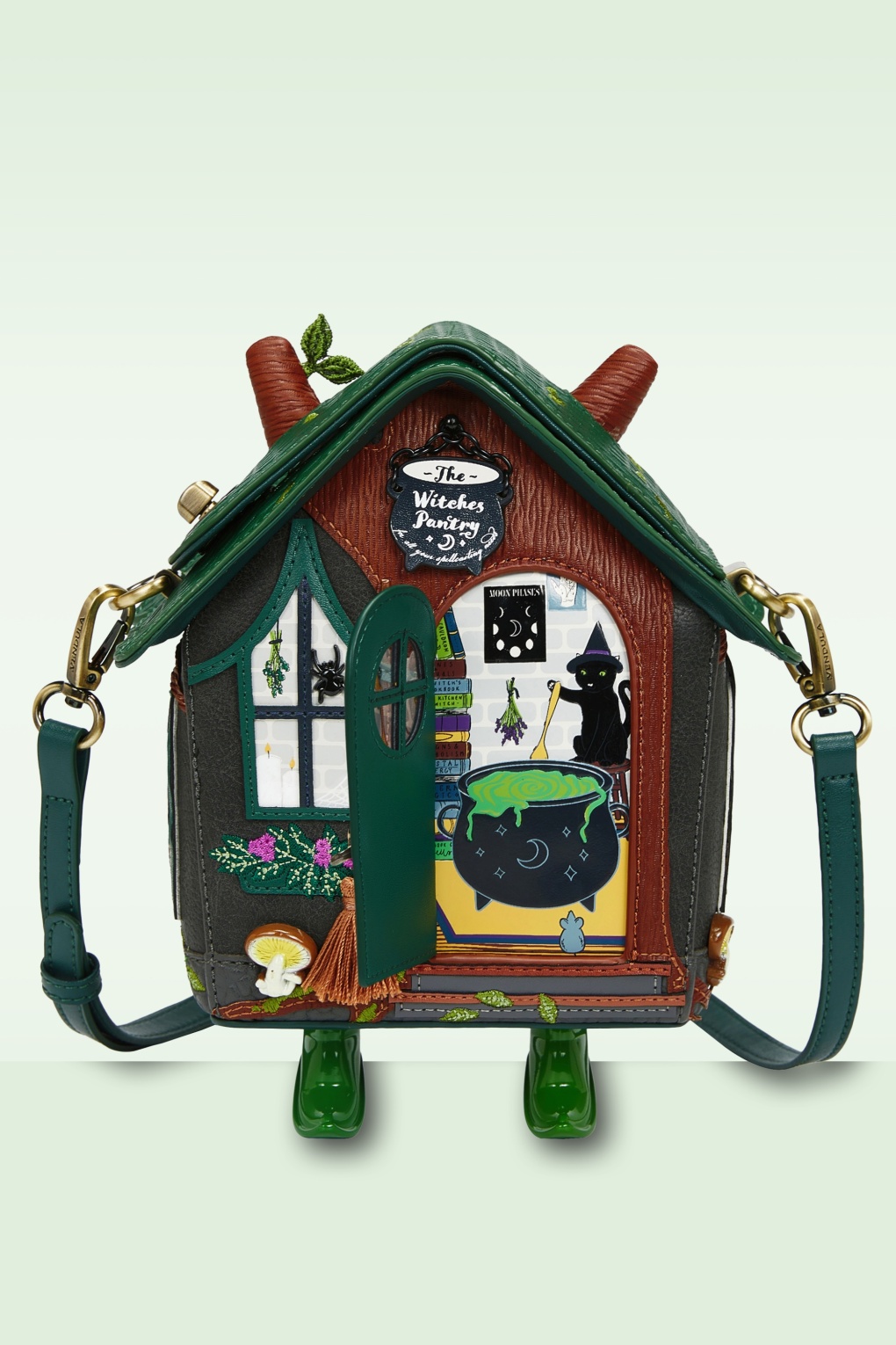 The Witches Pantry House tas in groen en bruin