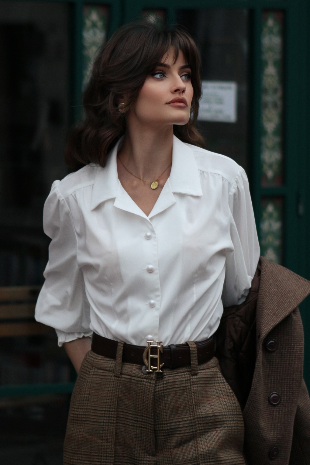 Bonnie blouse in wit