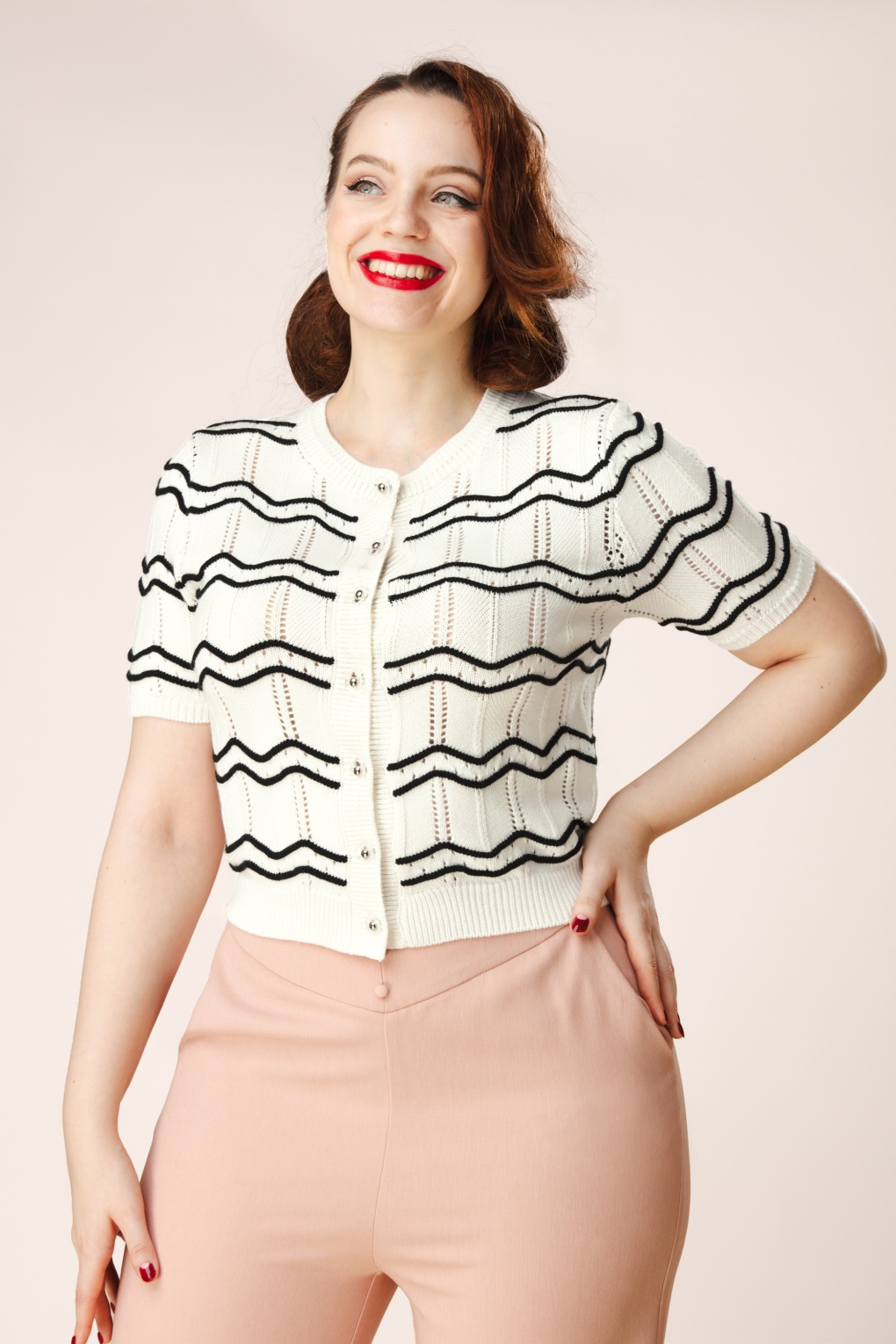 Topvintage exclusive ~ Carry vest in wit en zwart