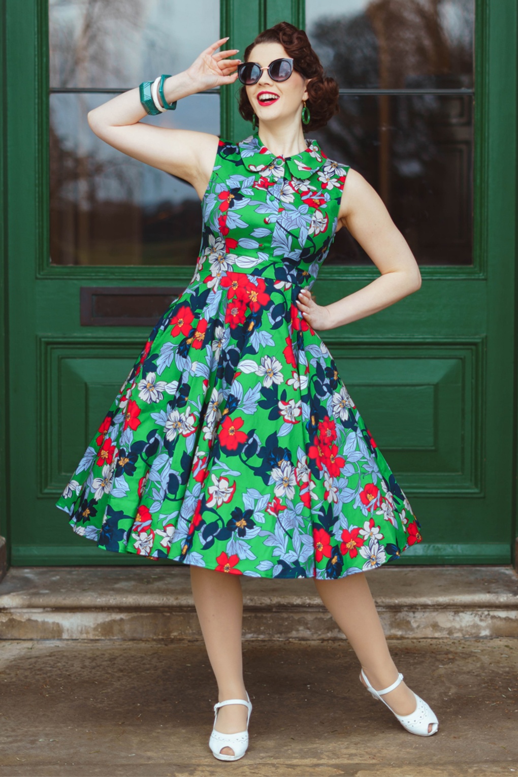 284846-Hearts-and-Roses-56024-Swing-Dress-Collar-Green-Blue-Floral-260130-021L-full