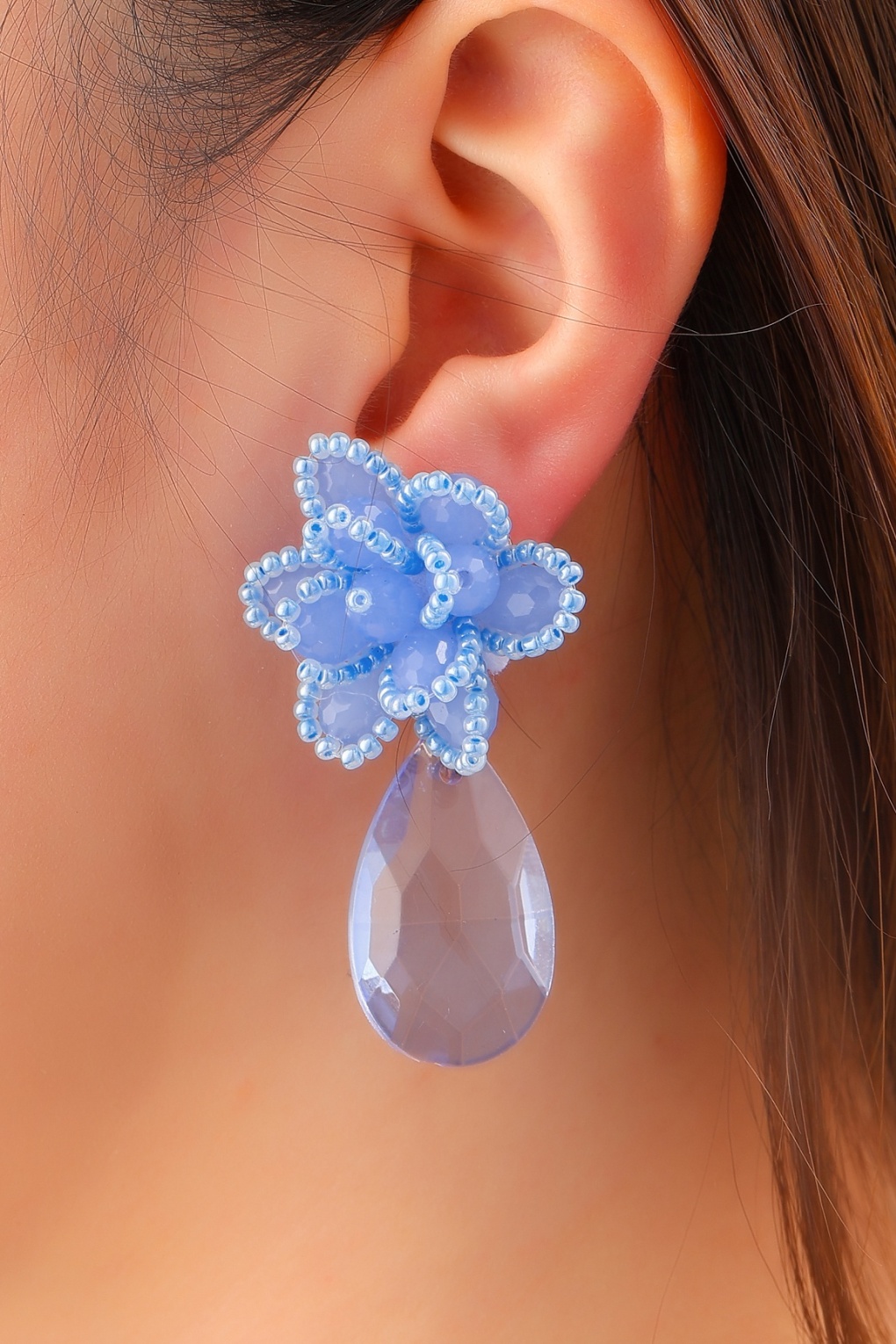 285164-Day-And-Eve-56120-Flower-Stud-Danlge-Earrings-Blue-260128-021LW-full