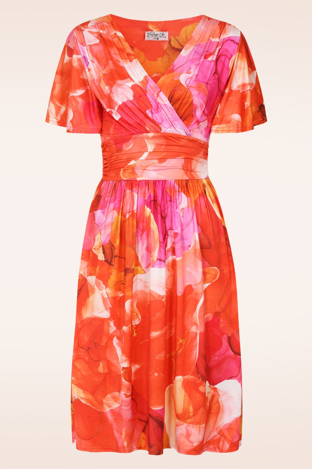 285606-Vintage-Chic-55804-Dress-Swing-Orange-260210-001W-full