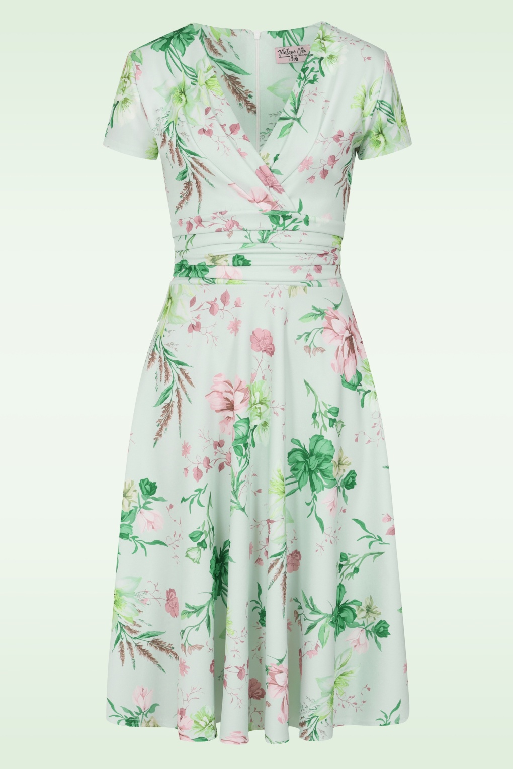 285774-Vintage-Chic-55819-Dress-Mint-Green-Floral-260210-001W-full