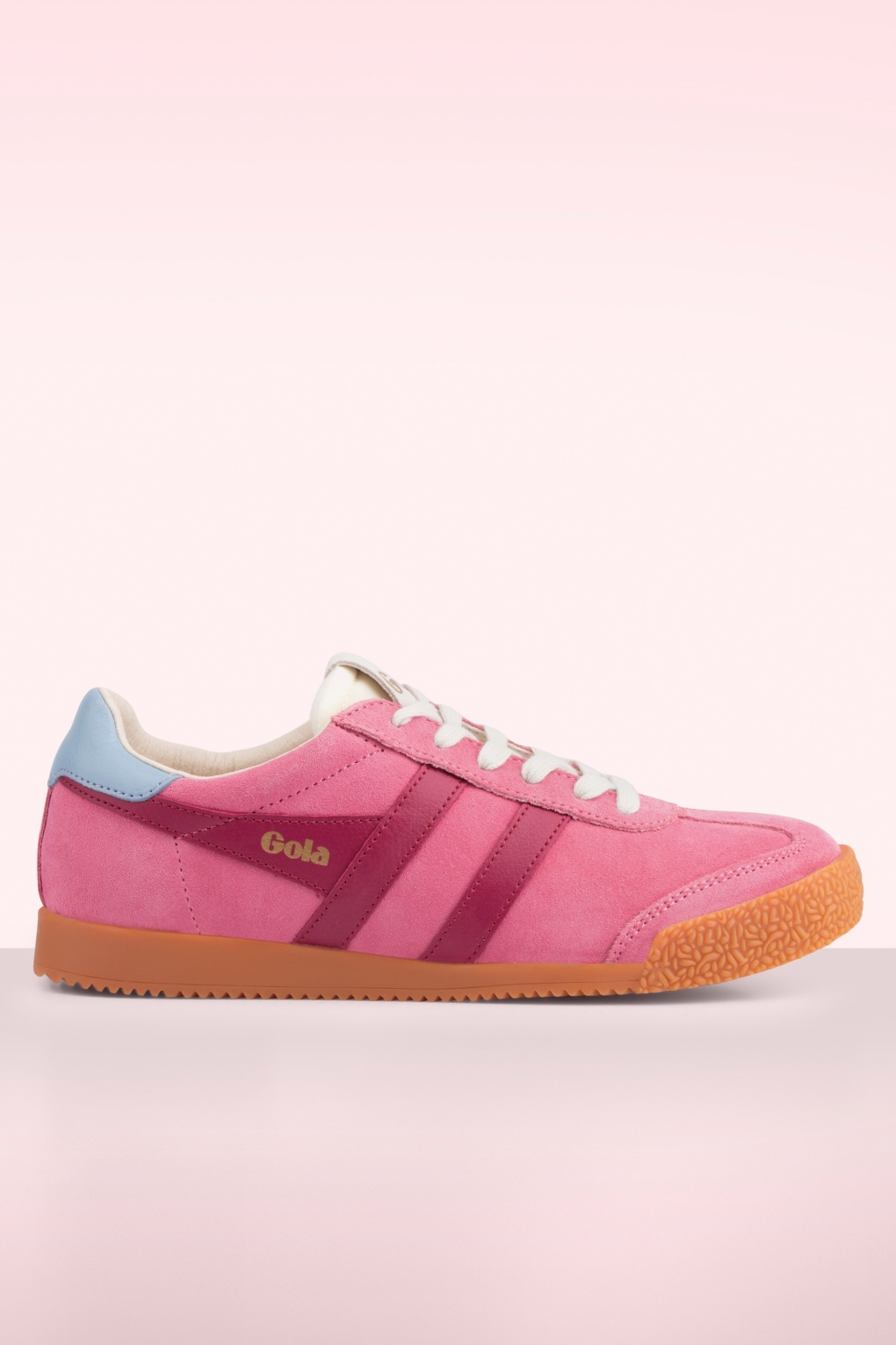 Gola Elan Suede sneakers in bubblegum roze