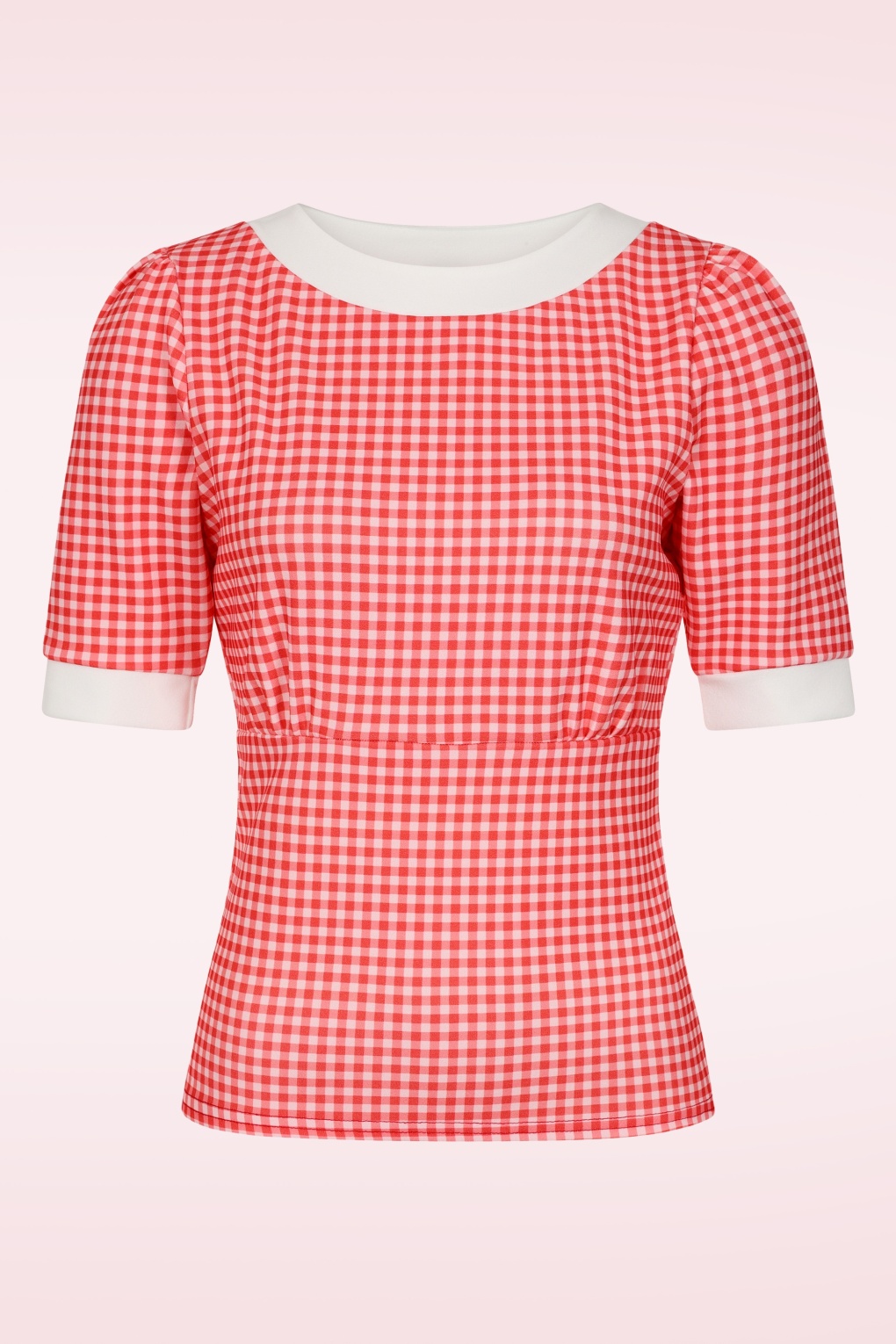 285995-Vintage-Chic-56073-Red-Checked-Top-001W-full