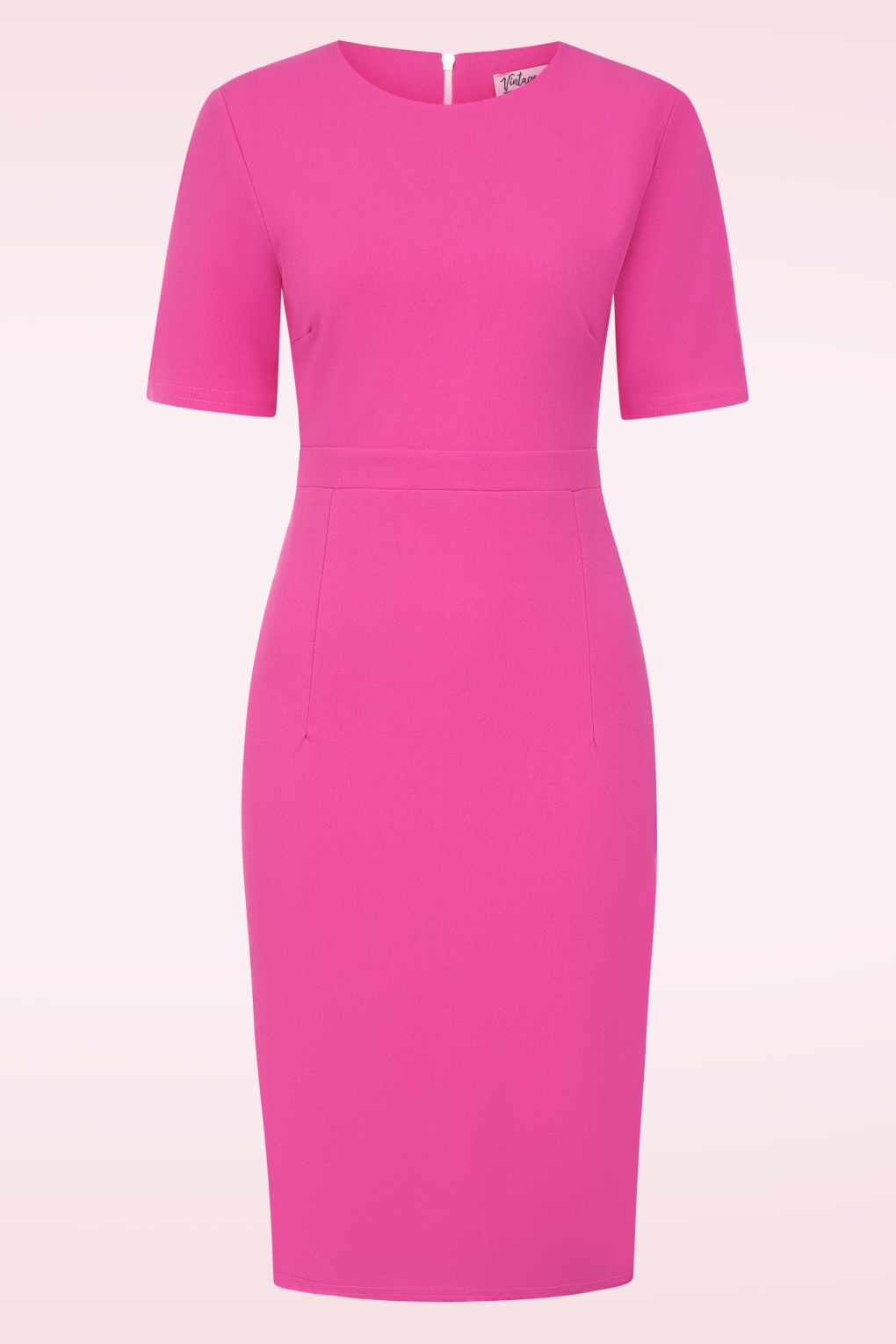 Topvintage exclusive ~ Fiona pencil jurk in roze