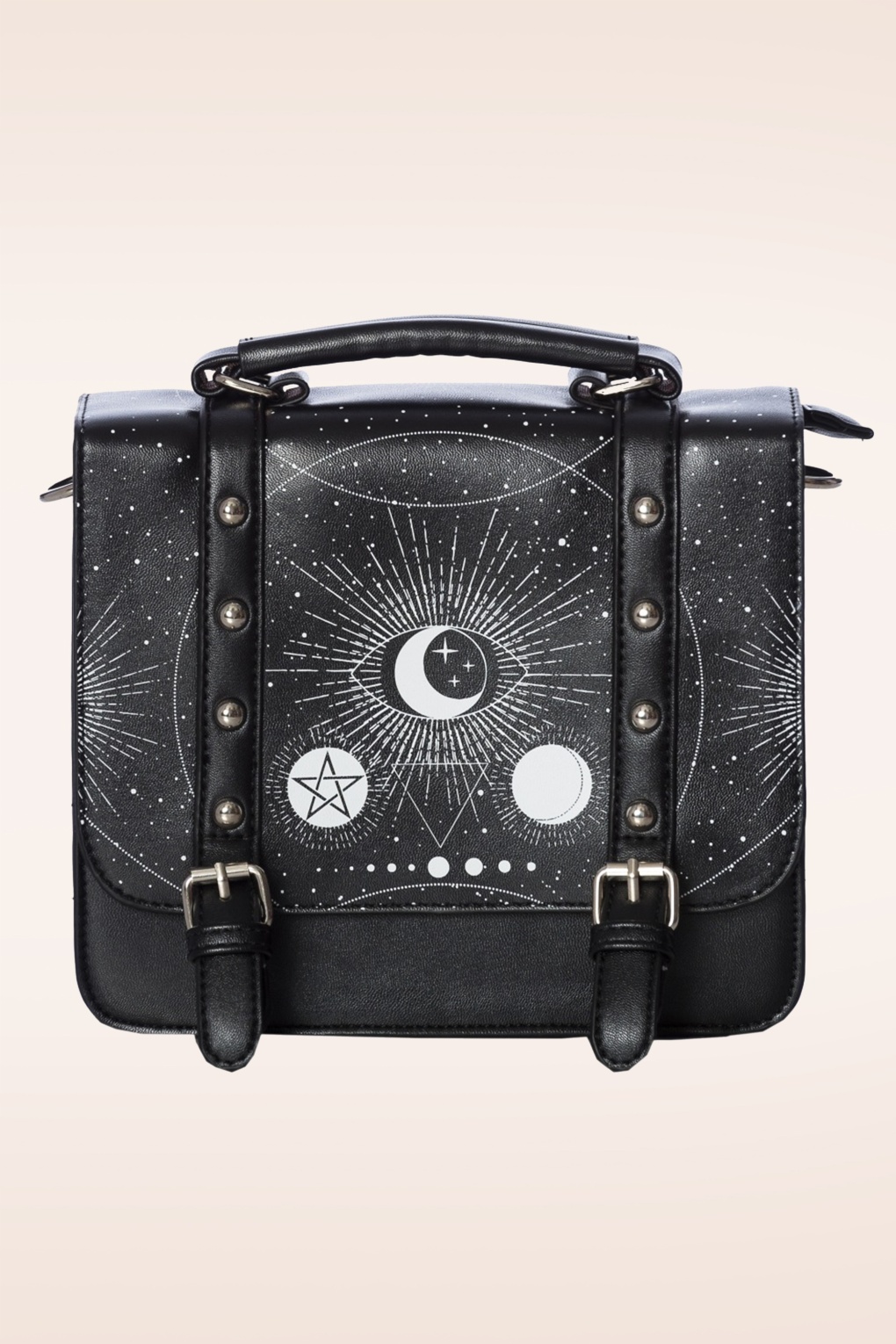 Cosmic Satchel handtas in zwart