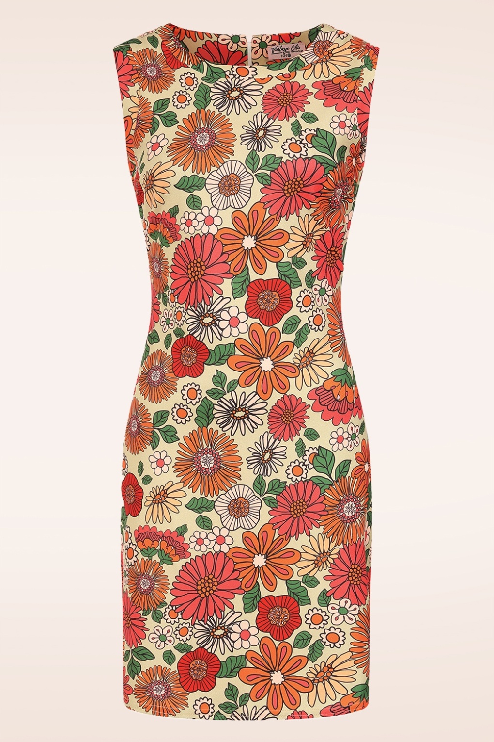288959-Vintage-Chic-55952-Lulu-Floral-Swing-Dress-Beige-260415-001W-full
