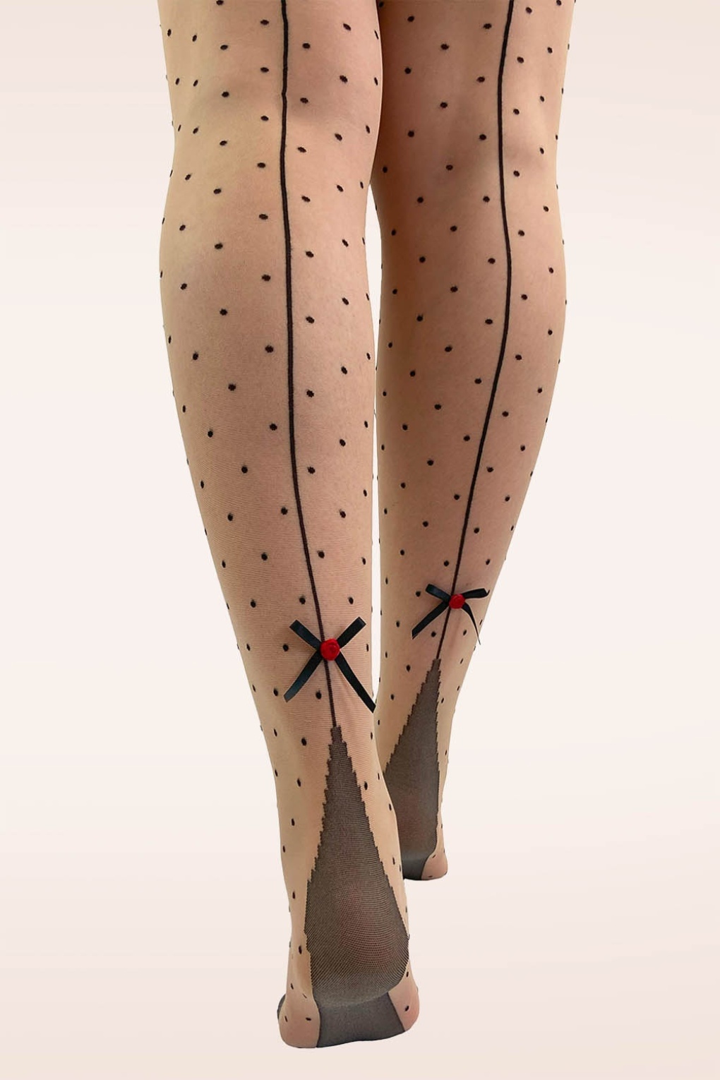 Premium Dotty panty met naad in neutraal