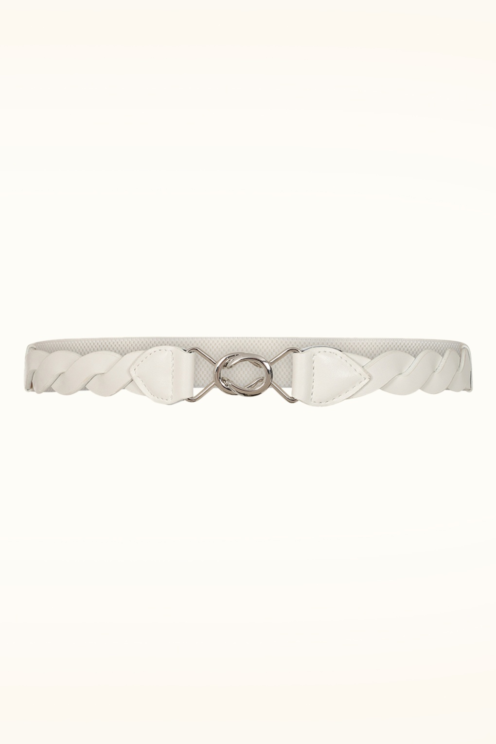 Audrey stretch riem in wit