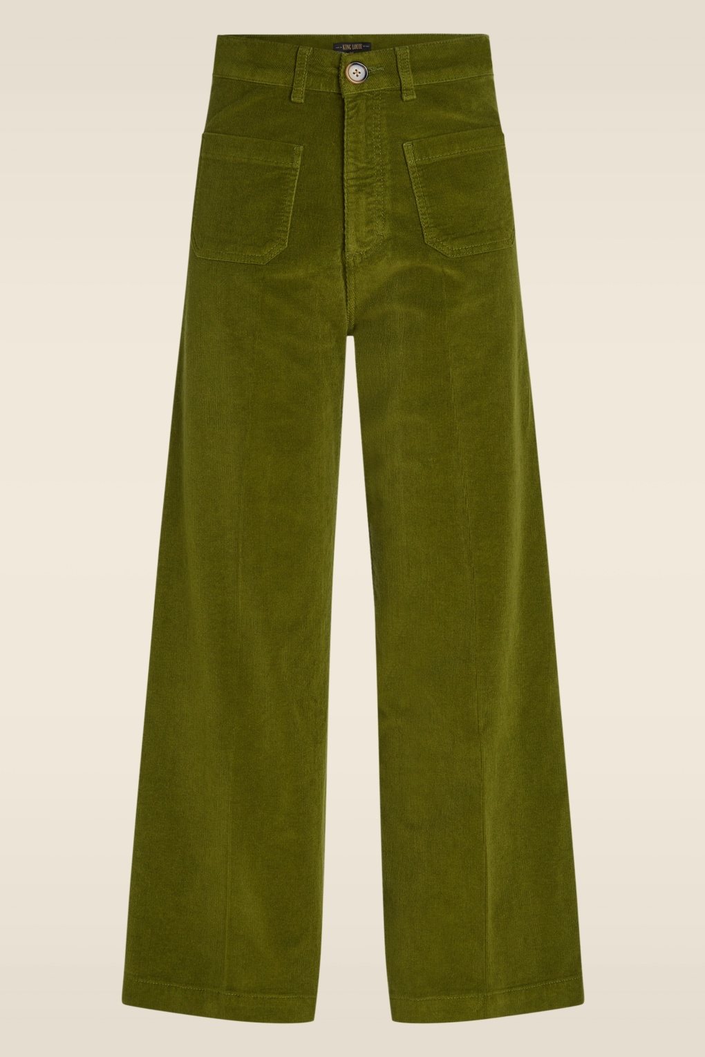 Paige Pocket Baby Cord broek in posey groen