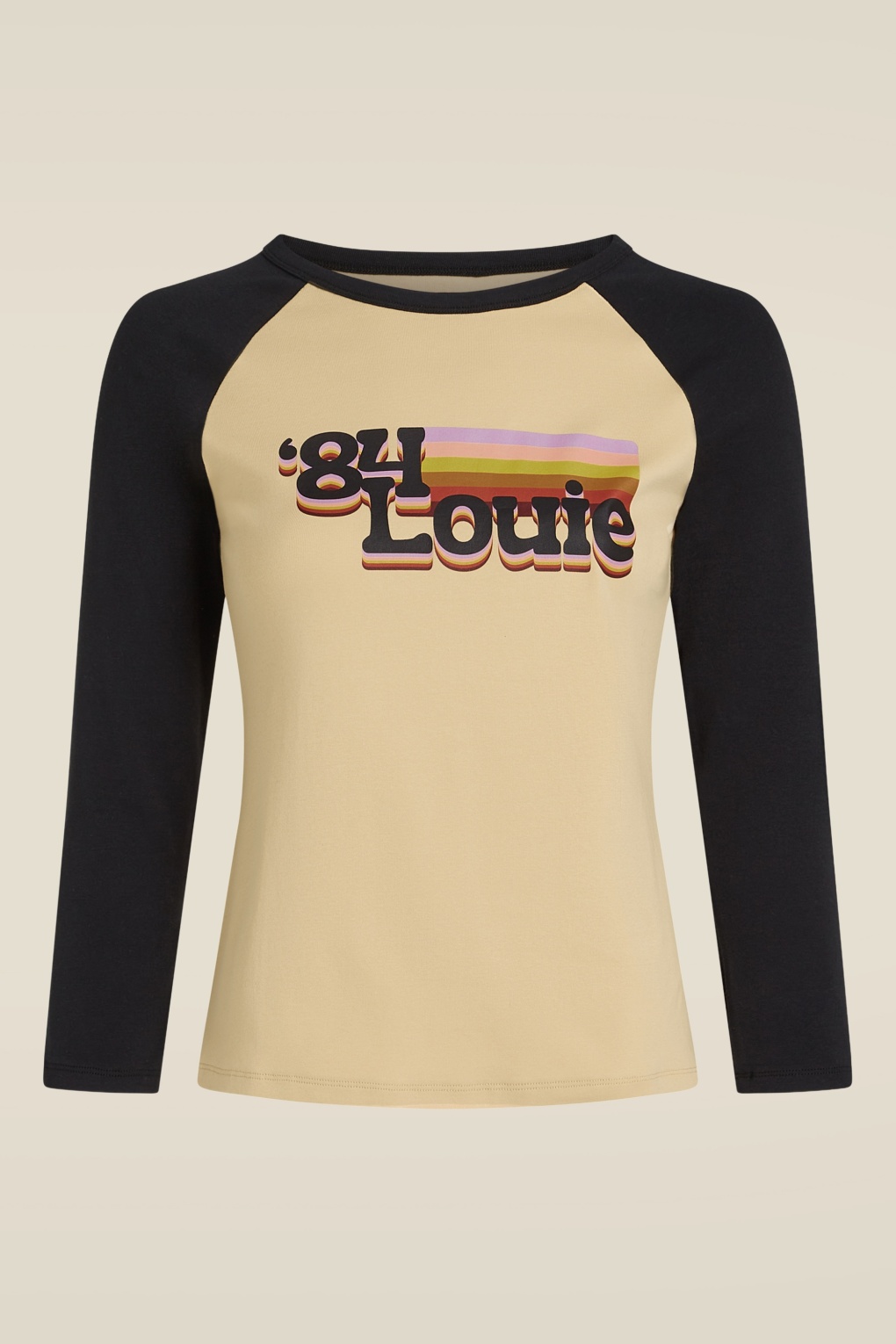 Raglan logo T-shirt in zwart